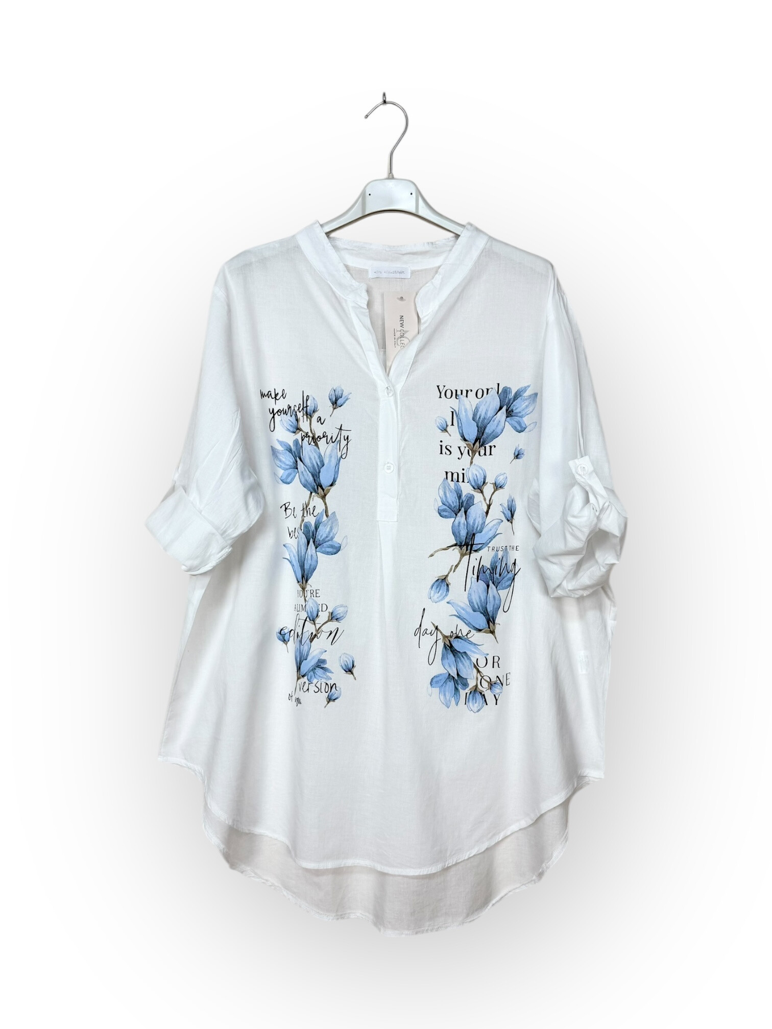 Grossiste Lucky Nana - Blouse en coton avec imprimé