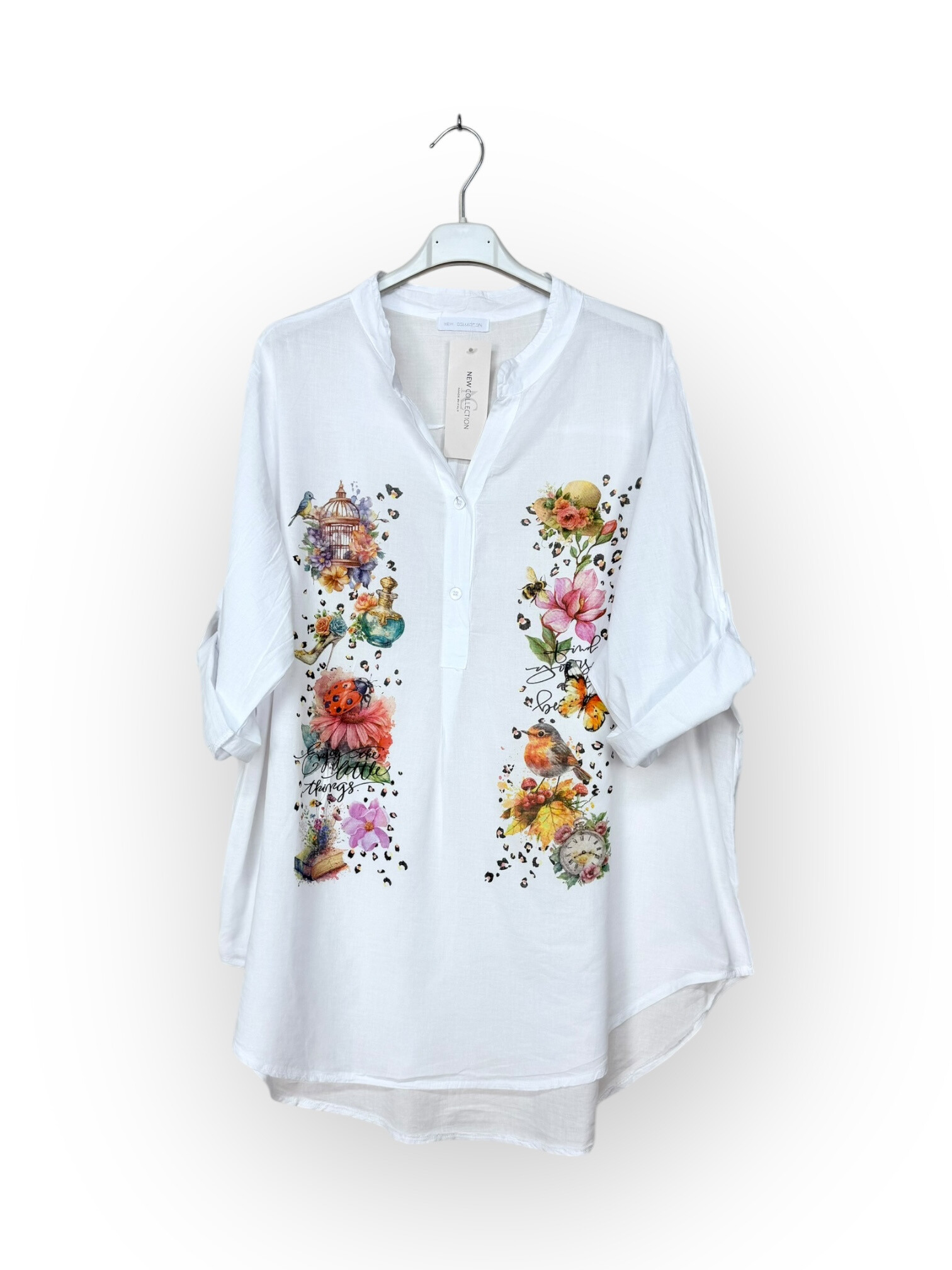 Grossiste Lucky Nana - Blouse en coton avec imprimé
