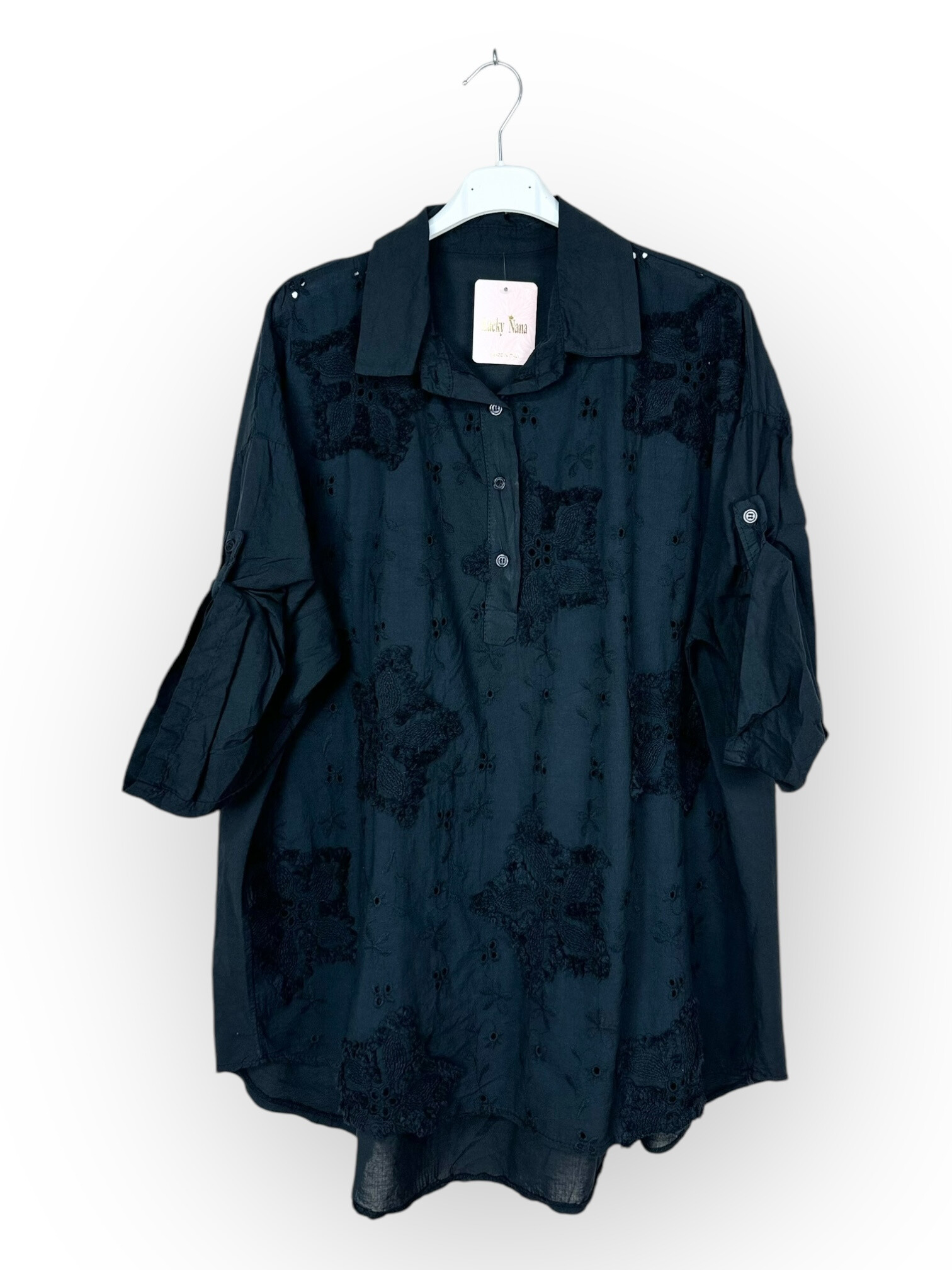 Wholesaler Lucky Nana - Cotton blouse and English embroidery