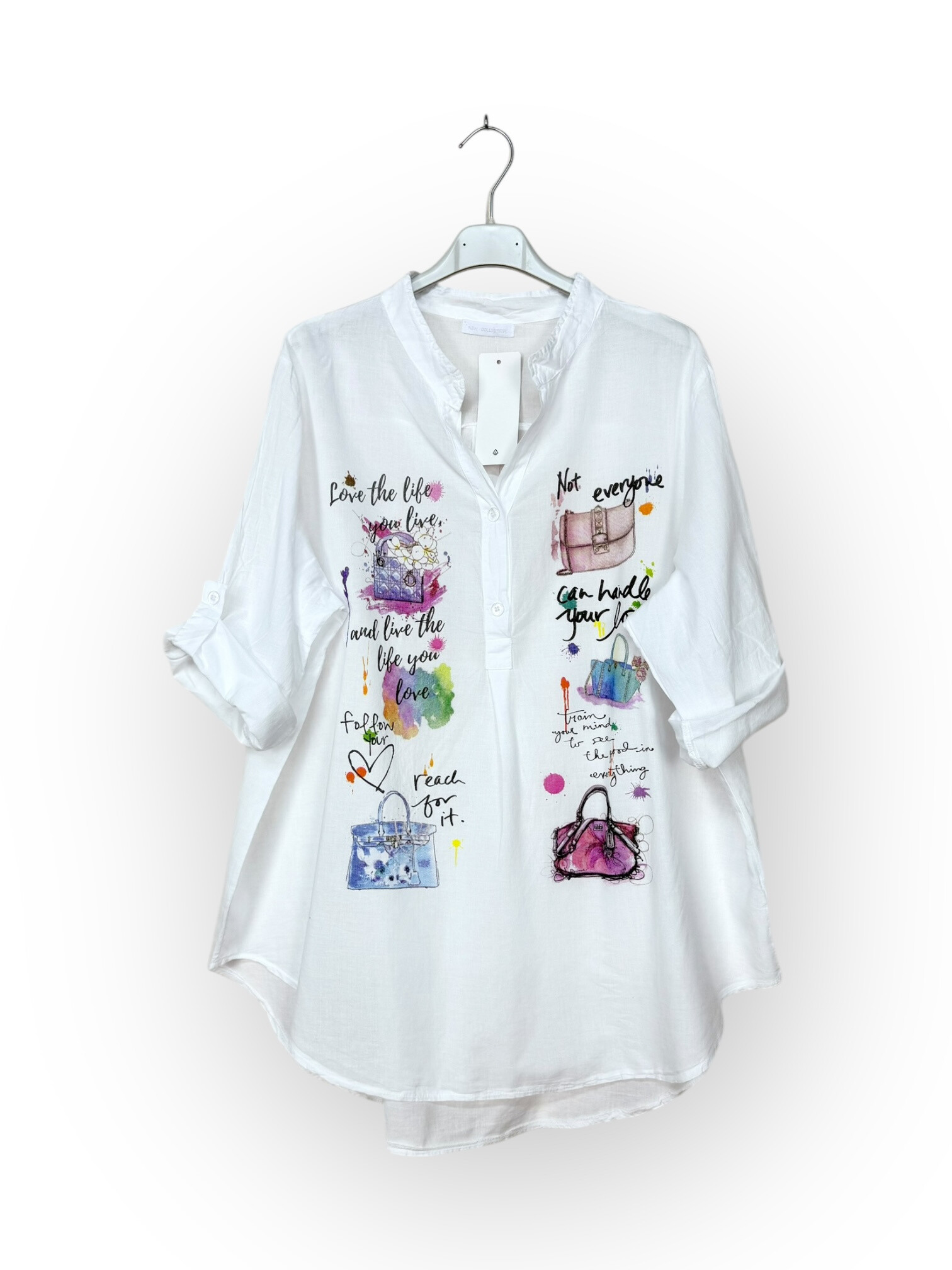 Grossiste Lucky Nana - Blouse en coton avec imprimé