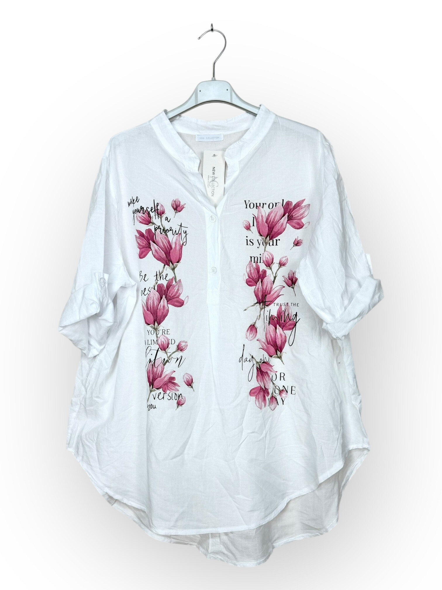 Grossiste Lucky Nana - Blouse en coton avec imprimé