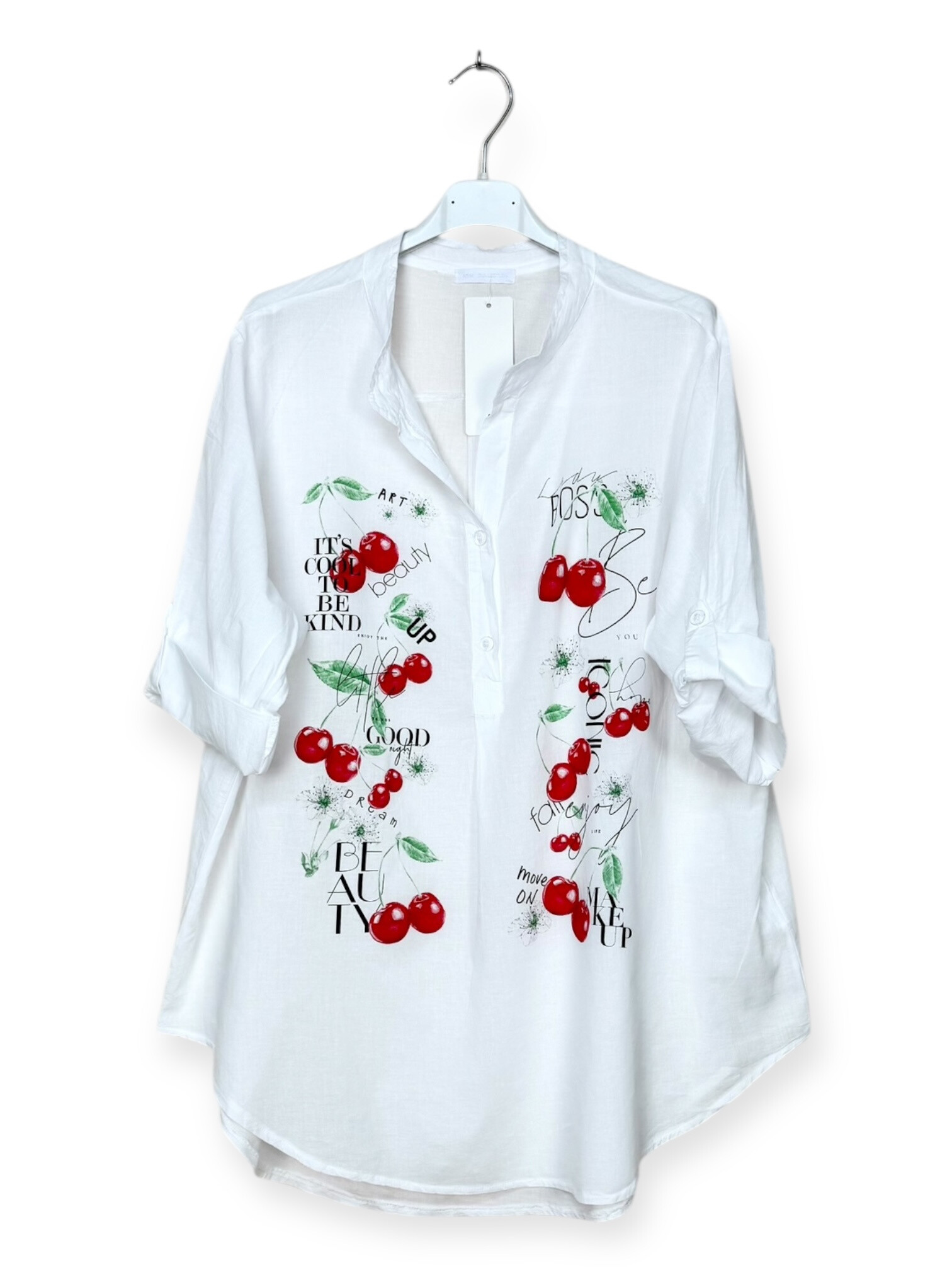Grossiste Lucky Nana - Blouse en coton avec imprimé