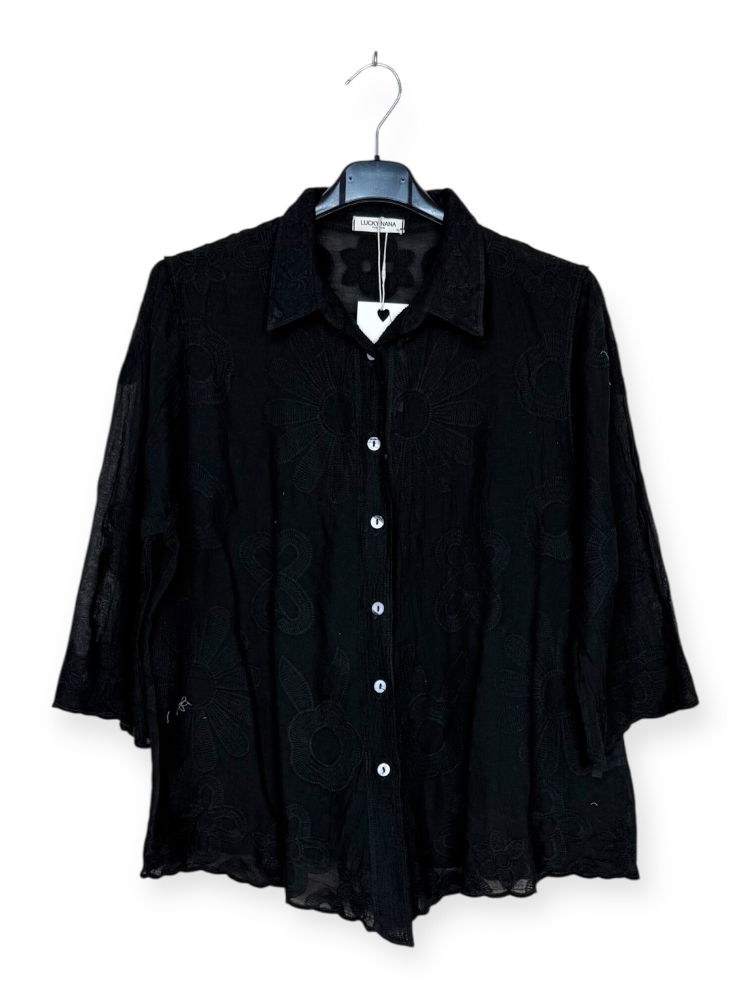 Grossiste Lucky Nana - Chemise en broderie florale