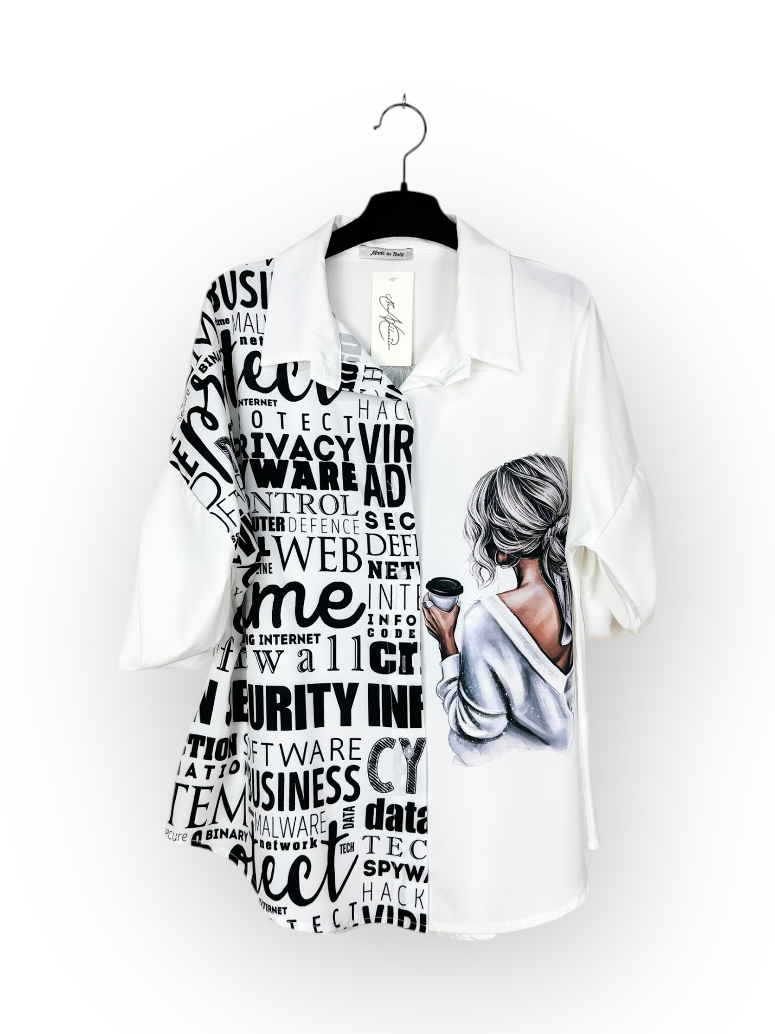 Grossista Lucky Nana - Camicia stampata con bottoni