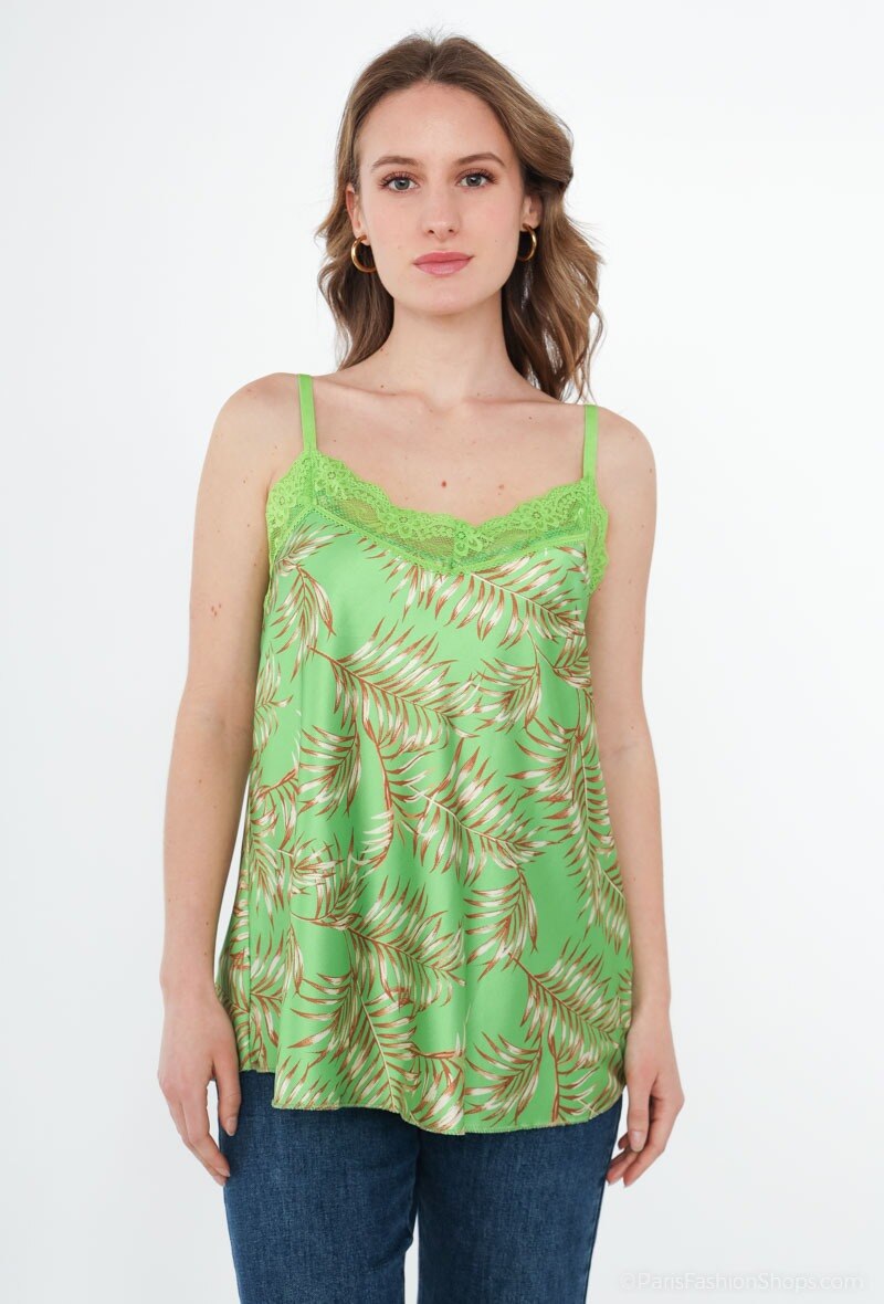 Großhändler Lucky Nana - Bedrucktes Tanktop mit Träger.