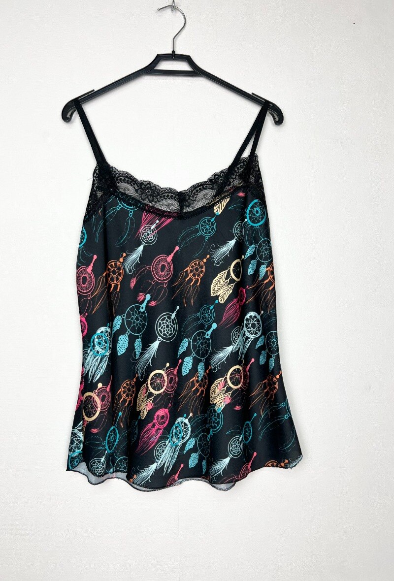 Großhändler Lucky Nana - Bedrucktes Tanktop mit Träger.