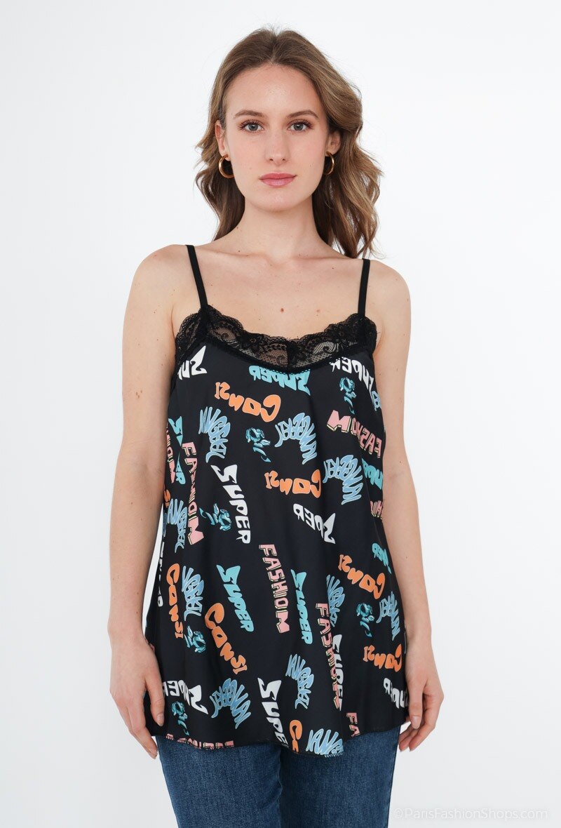 Wholesaler Lucky Nana - Printed tank top with straps.