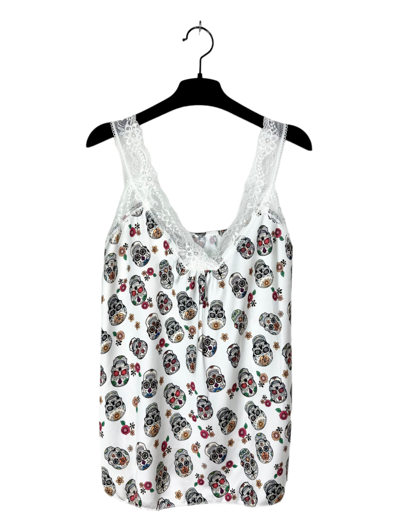 Großhändler Lucky Nana - Spitzen-Tanktop mit Muster in kleiner Größe