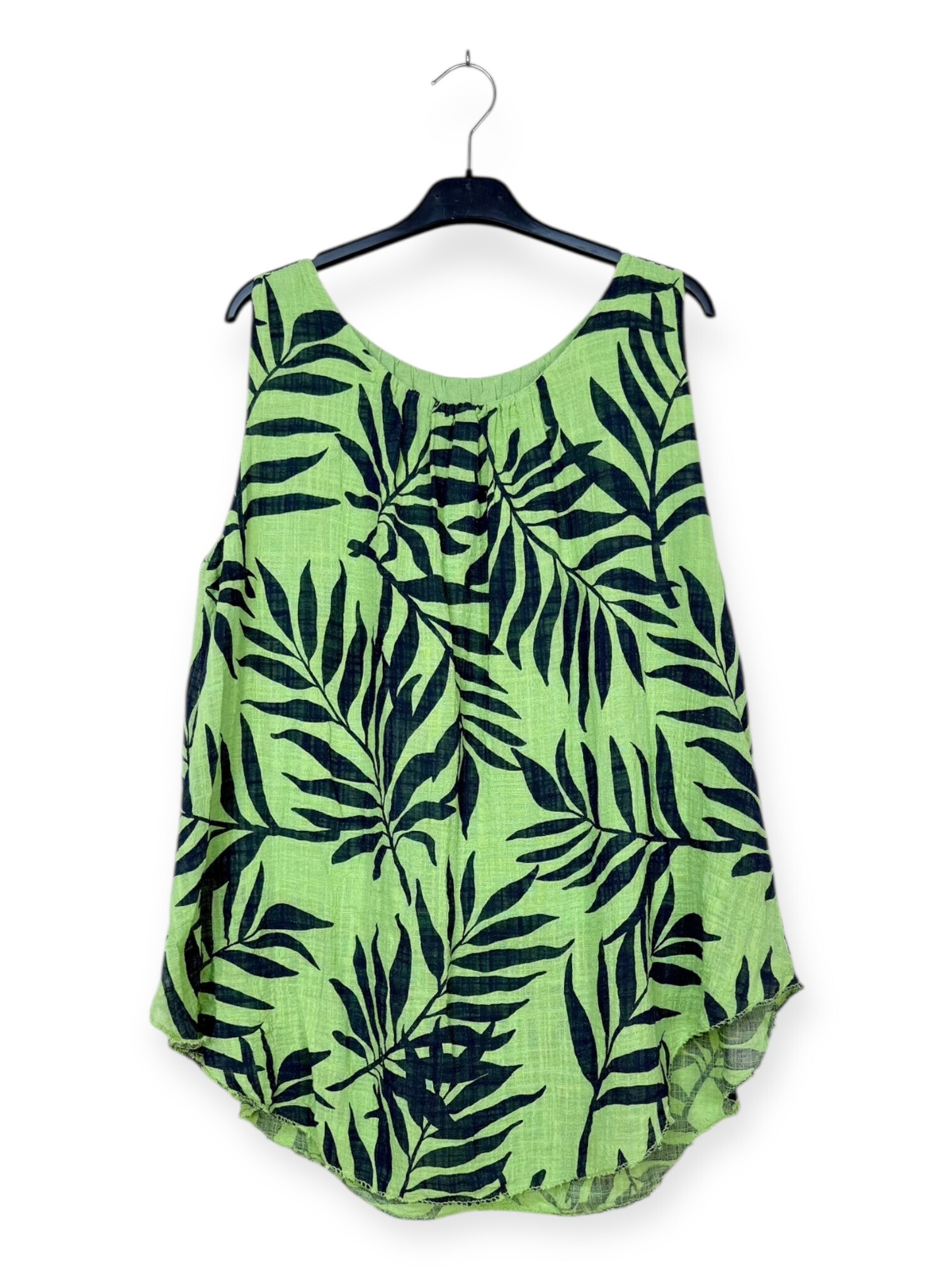 Wholesaler Lucky Nana - Sleeveless Top with Leaf Patterns