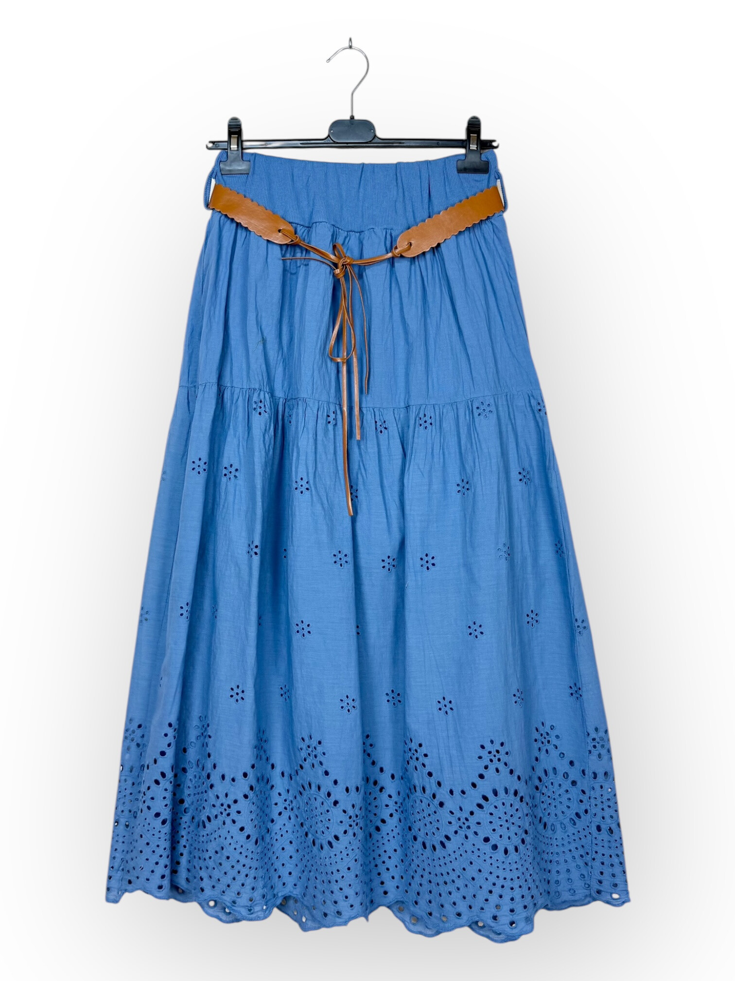 Wholesaler Lucky Nana - English embroidery skirt with belt