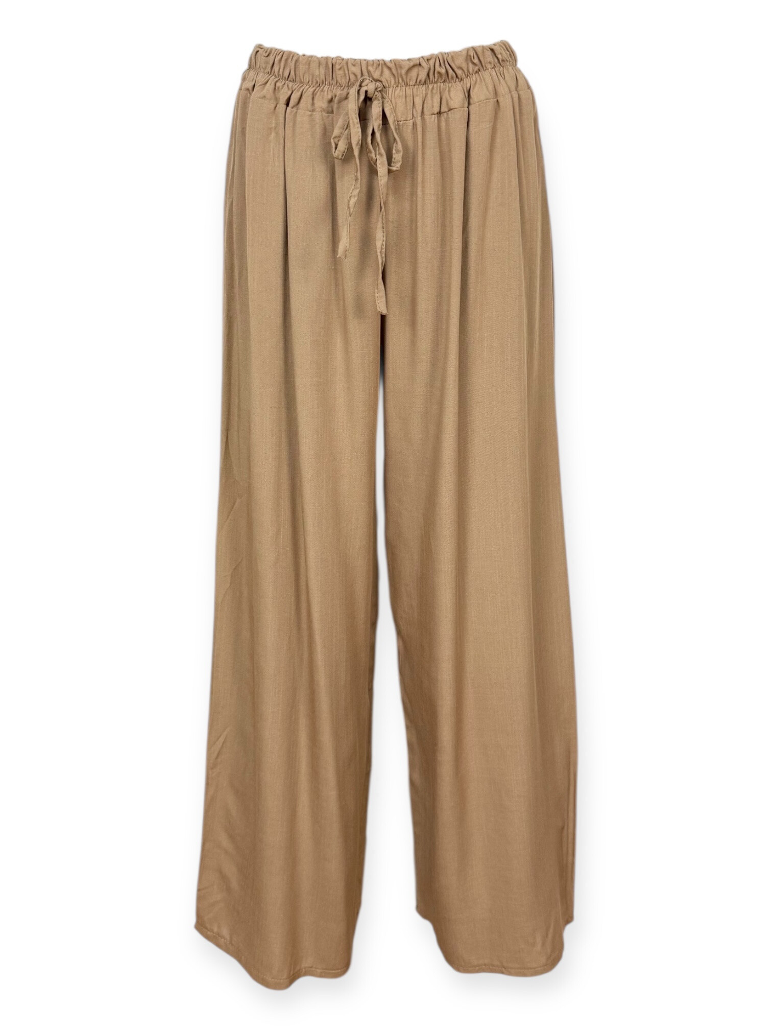 Wholesaler Lucky Nana - Solid Color Elastic Waist Pants