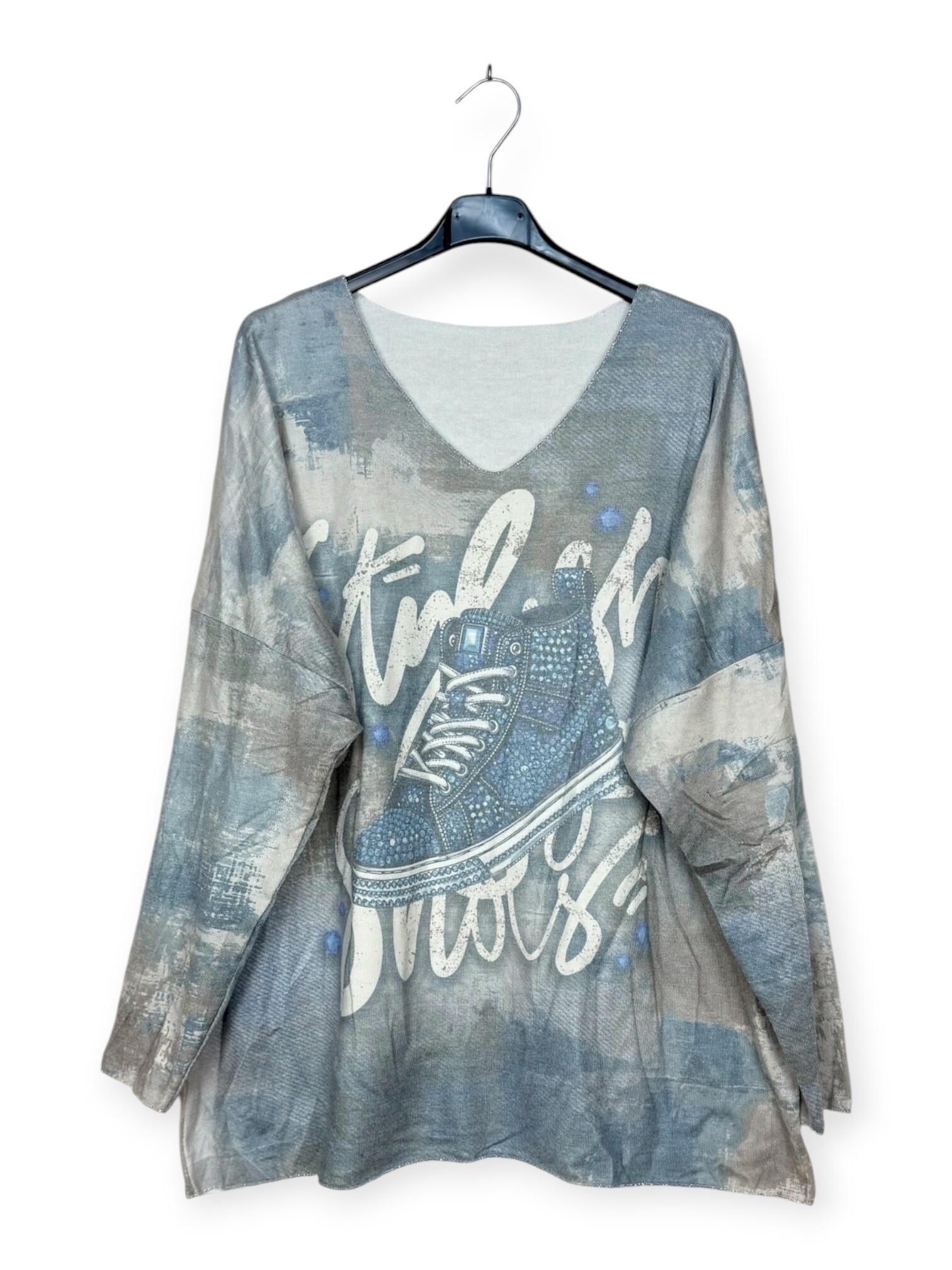 Grossista Lucky Nana - Maglione Leggero Stampato - Lana
