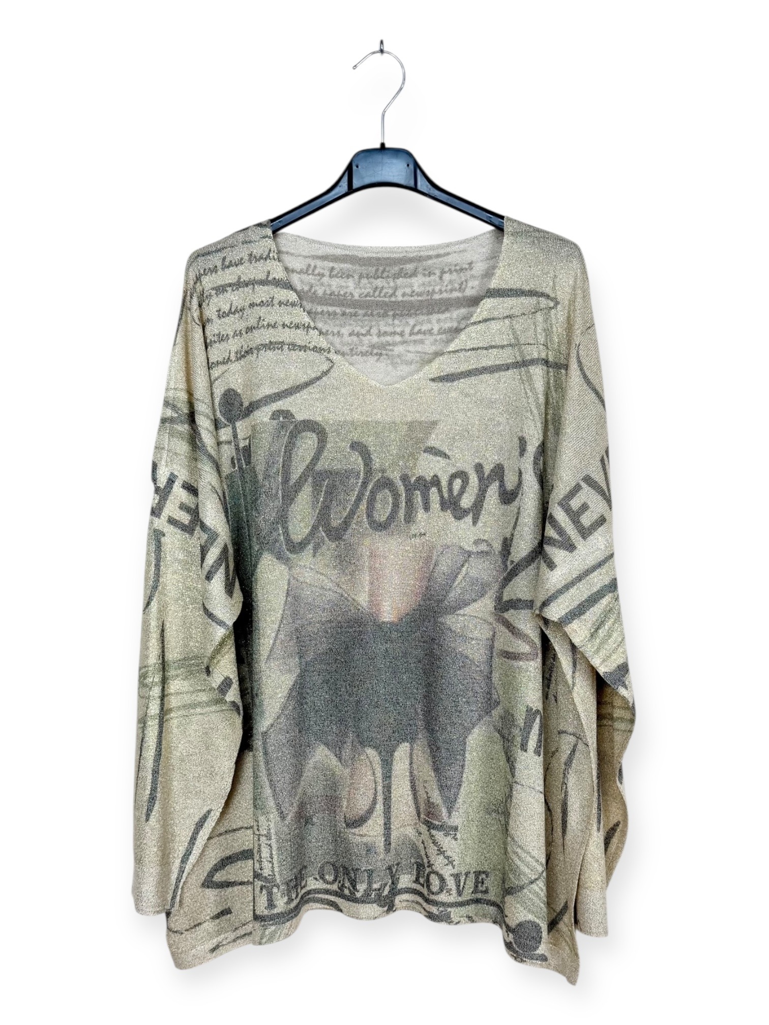 Wholesaler Lucky Nana - Printed sweater, shiny material