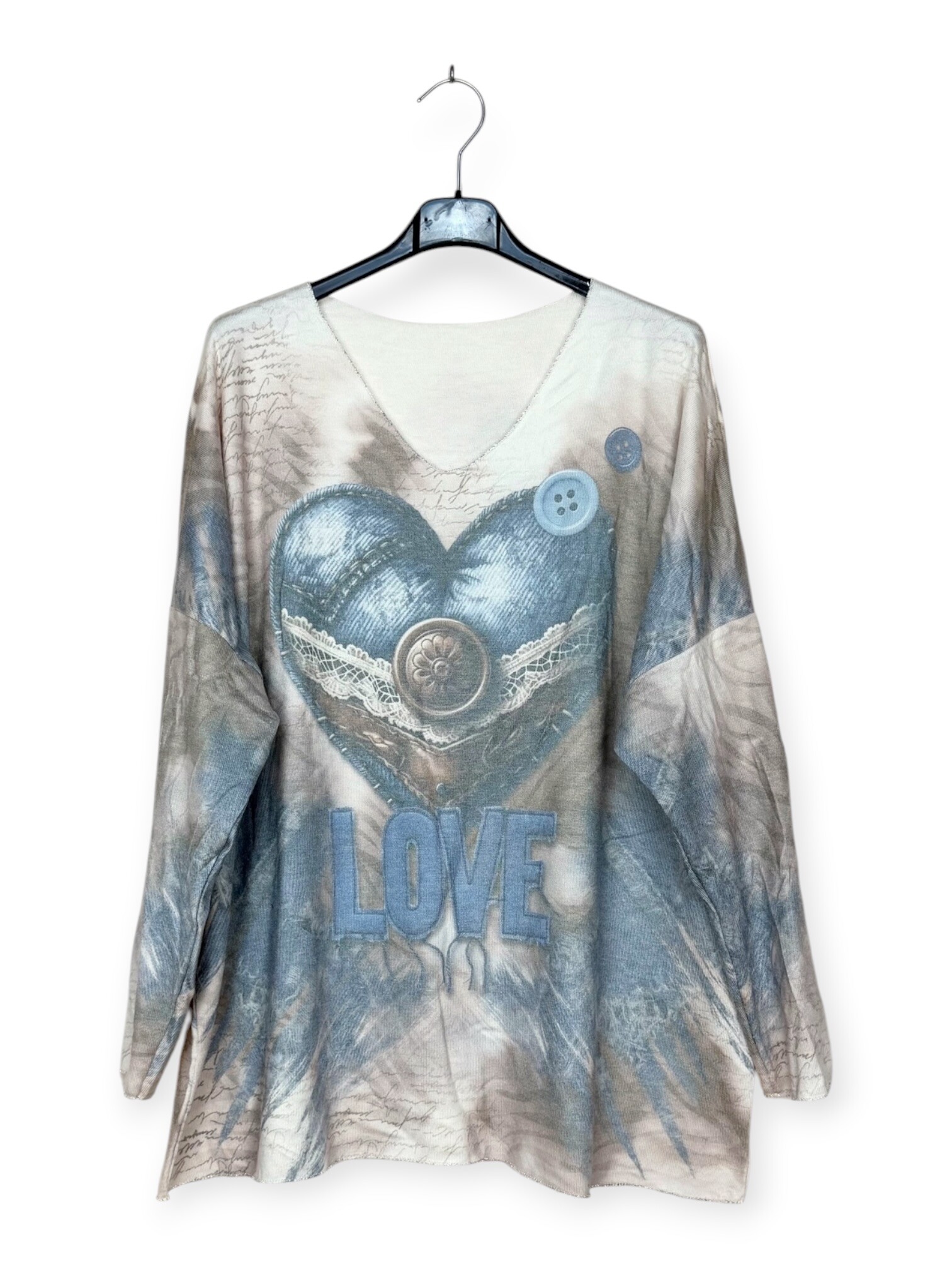 Grossista Lucky Nana - Maglione Leggero Stampato - Lana