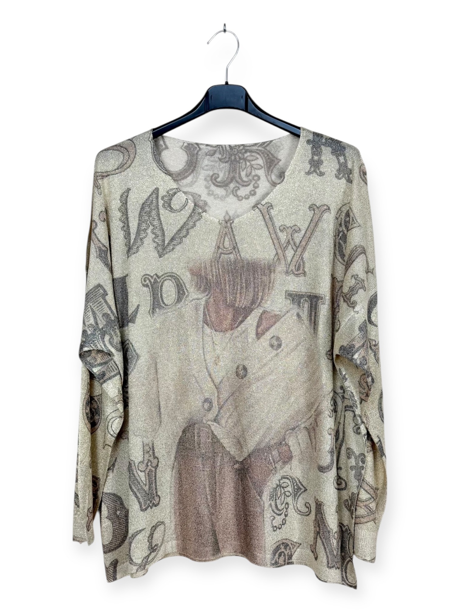 Wholesaler Lucky Nana - Printed sweater, shiny material