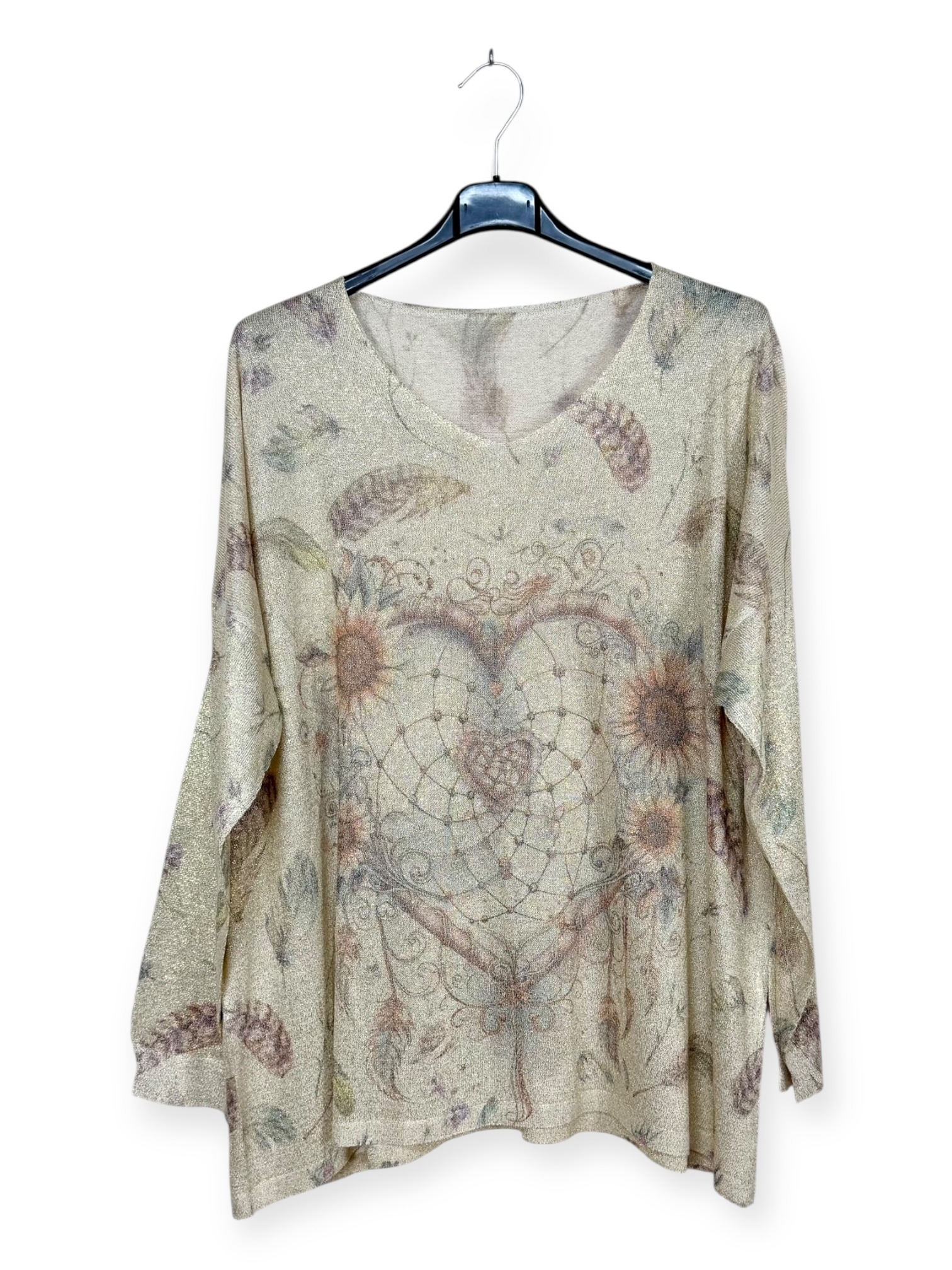 Wholesaler Lucky Nana - Printed sweater, shiny material