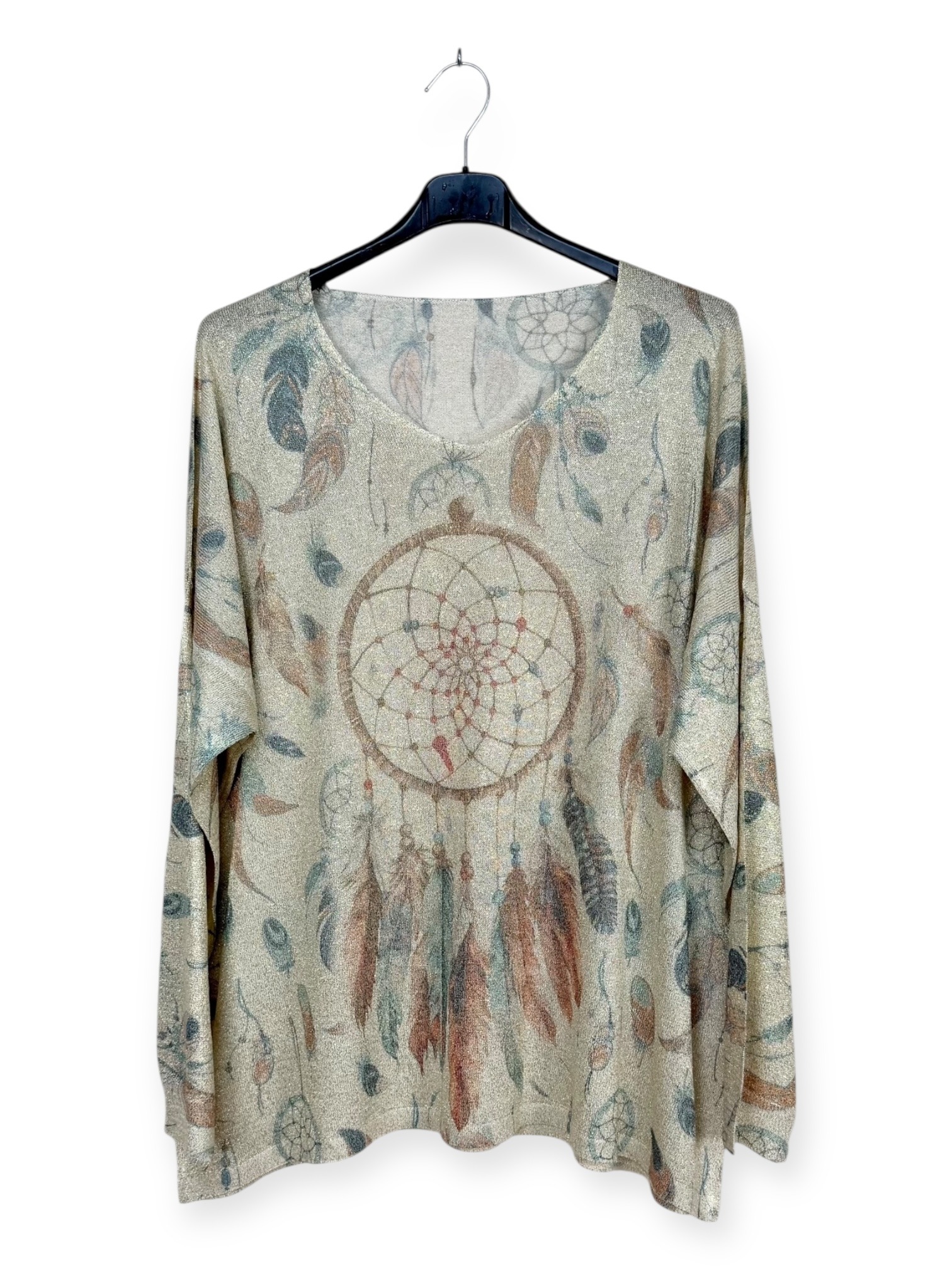 Wholesaler Lucky Nana - Printed sweater, shiny material