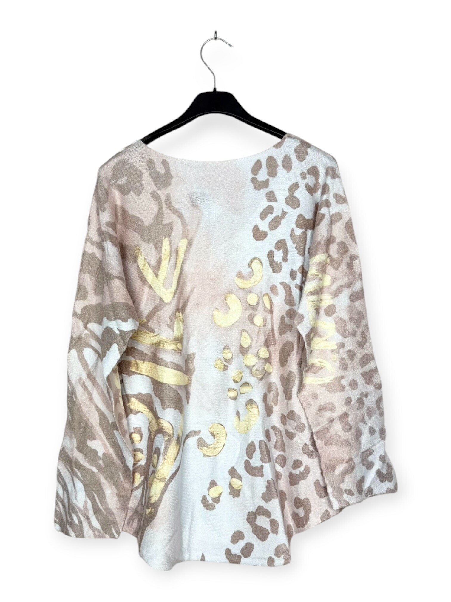 Grossiste Lucky Nana - Pull Col V - Imprimé