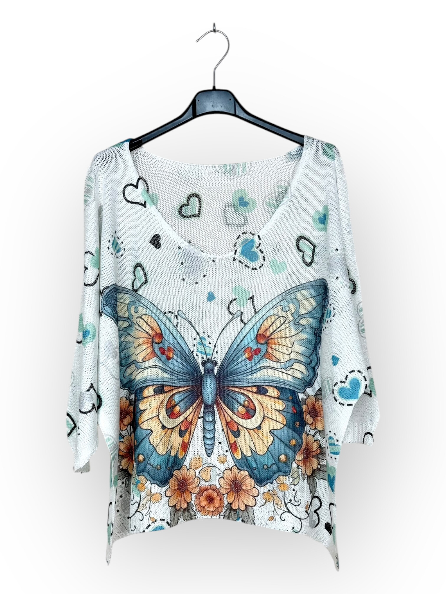 Wholesaler Lucky Nana - 3/4 sleeve patterned t-shirt