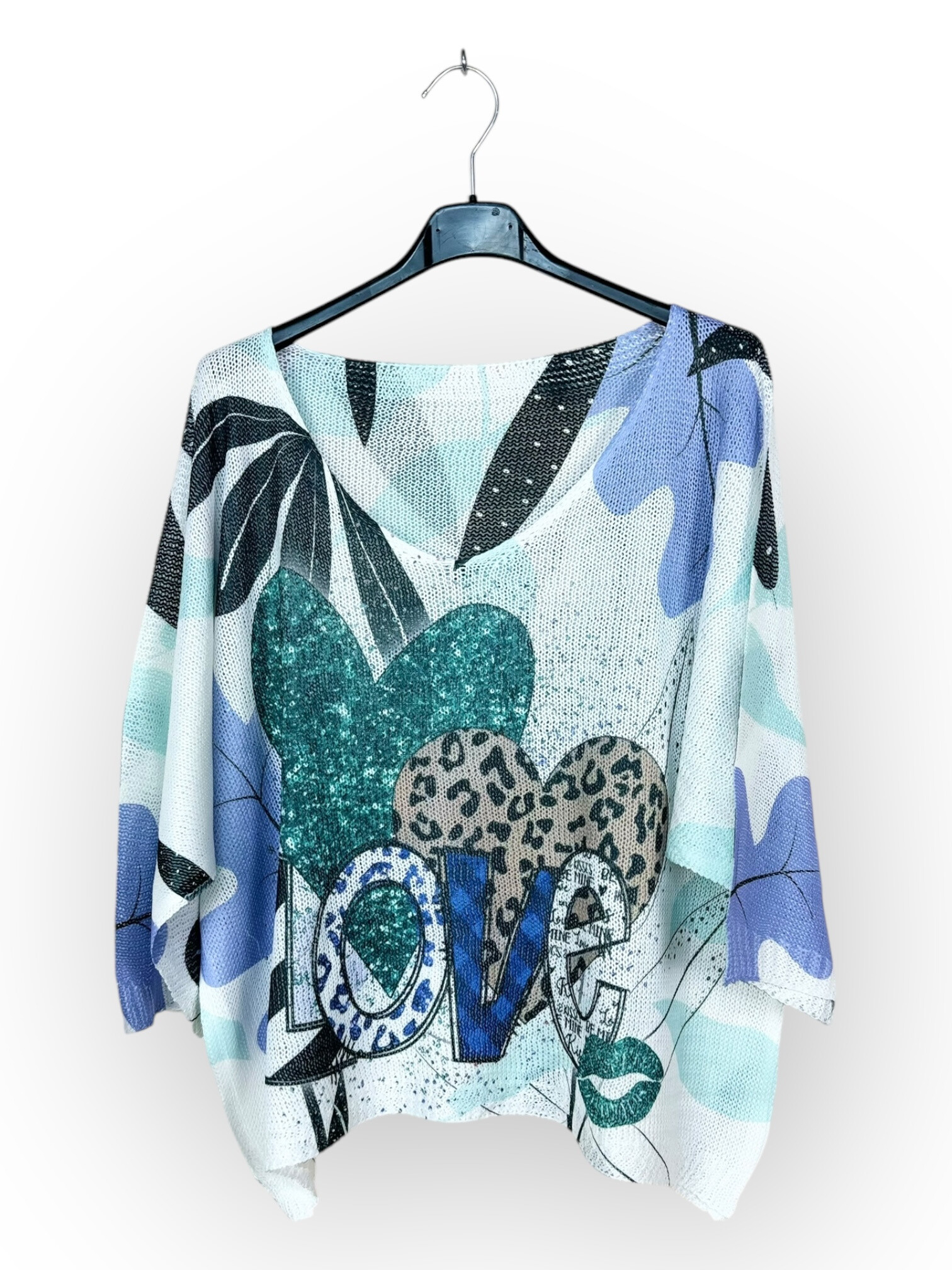 Wholesaler Lucky Nana - 3/4 sleeve patterned t-shirt