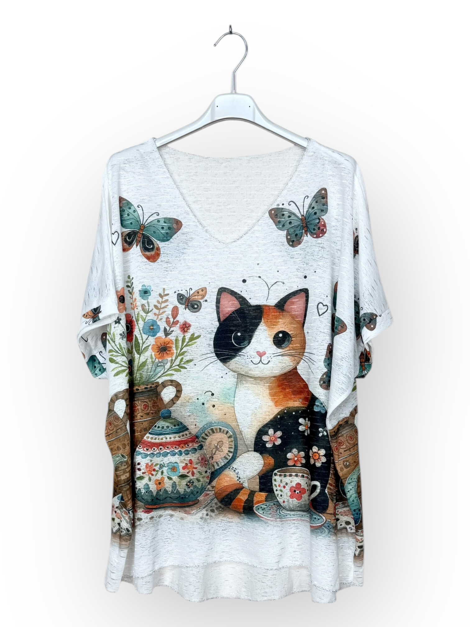 Wholesaler Lucky Nana - Light patterned top, short sleeve