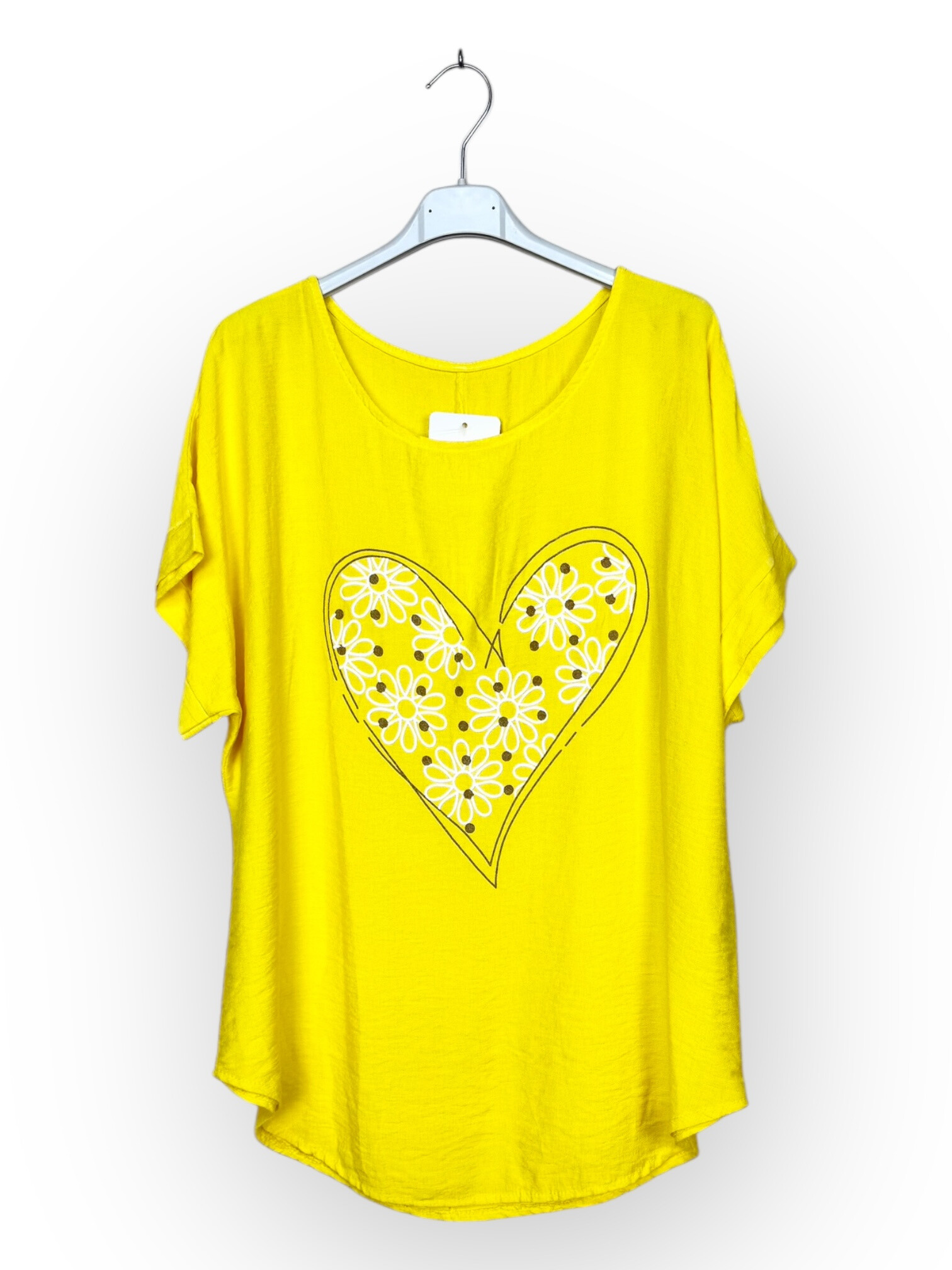 Grossiste Lucky Nana - T-shirt à Motif Cœur Floral