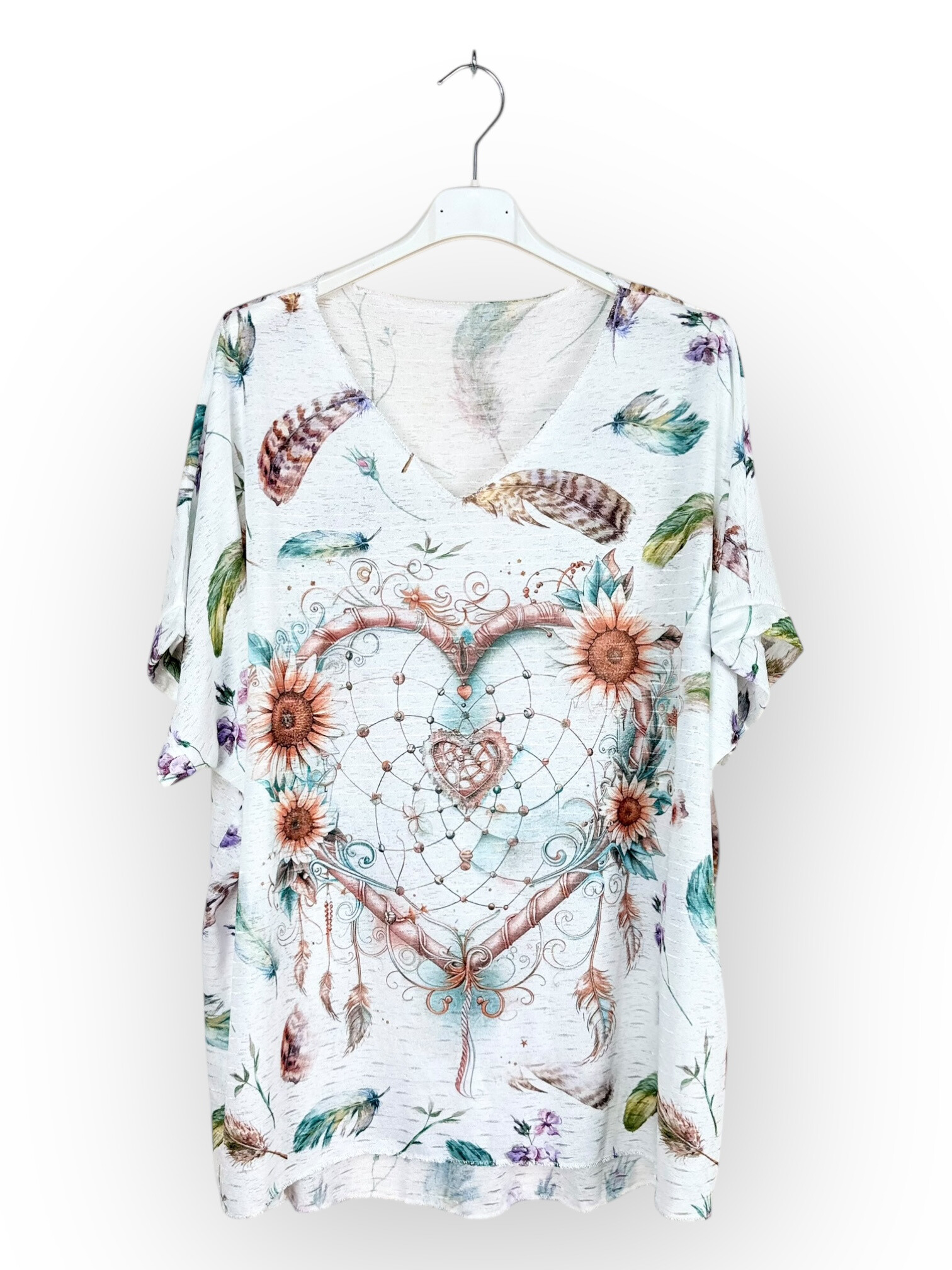 Grossiste Lucky Nana - T-shirt léger à motif, manche courte