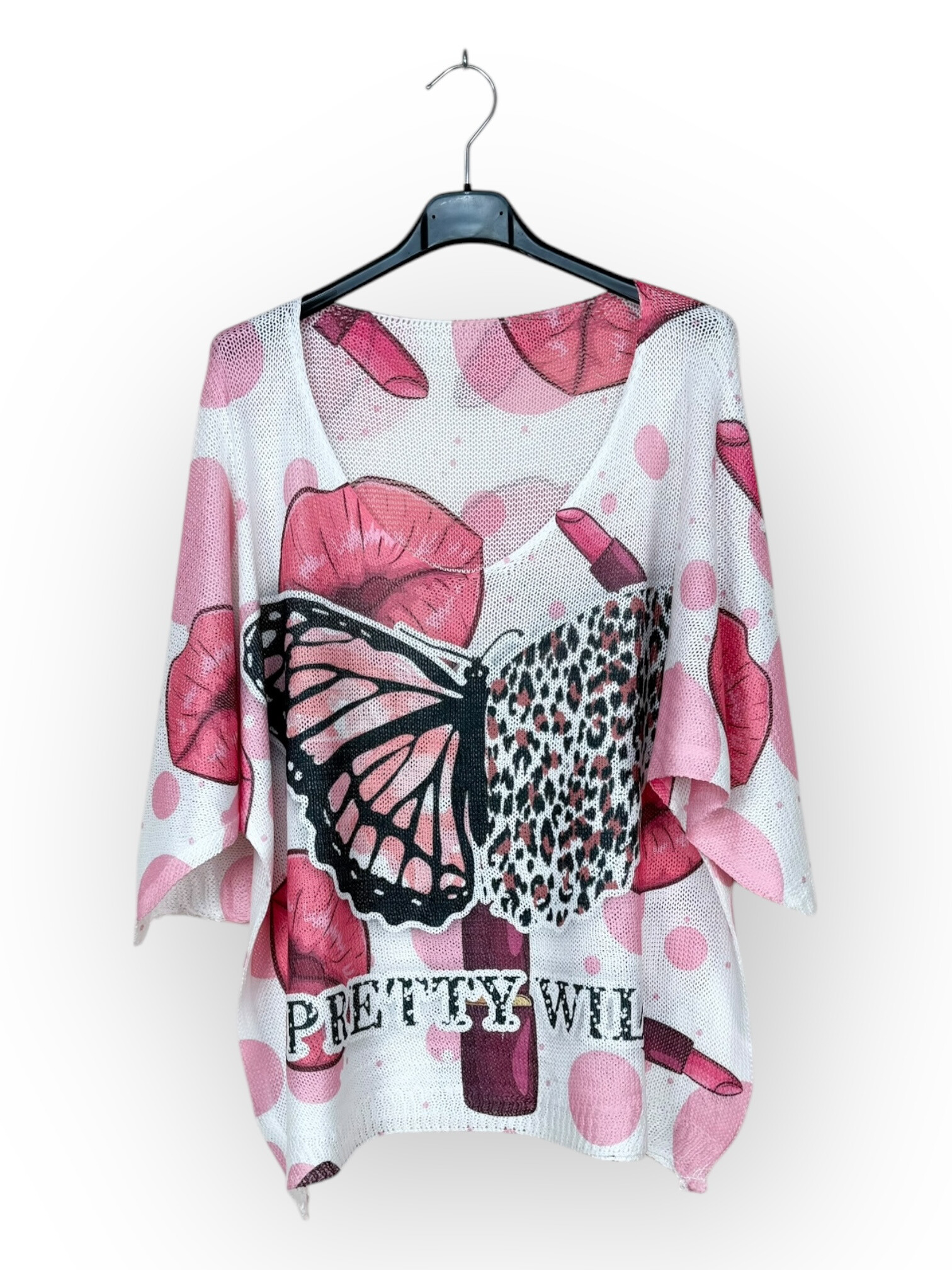 Wholesaler Lucky Nana - 3/4 sleeve patterned t-shirt