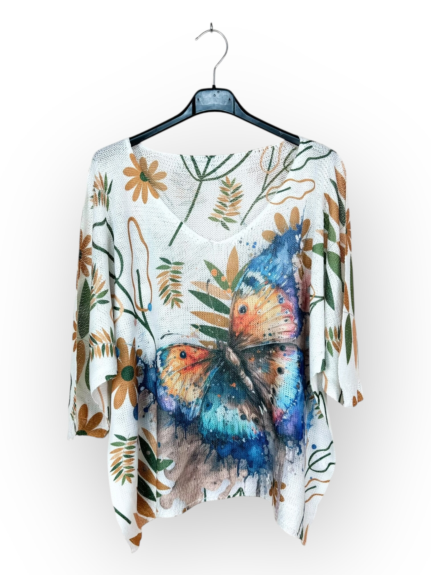 Wholesaler Lucky Nana - 3/4 sleeve patterned t-shirt
