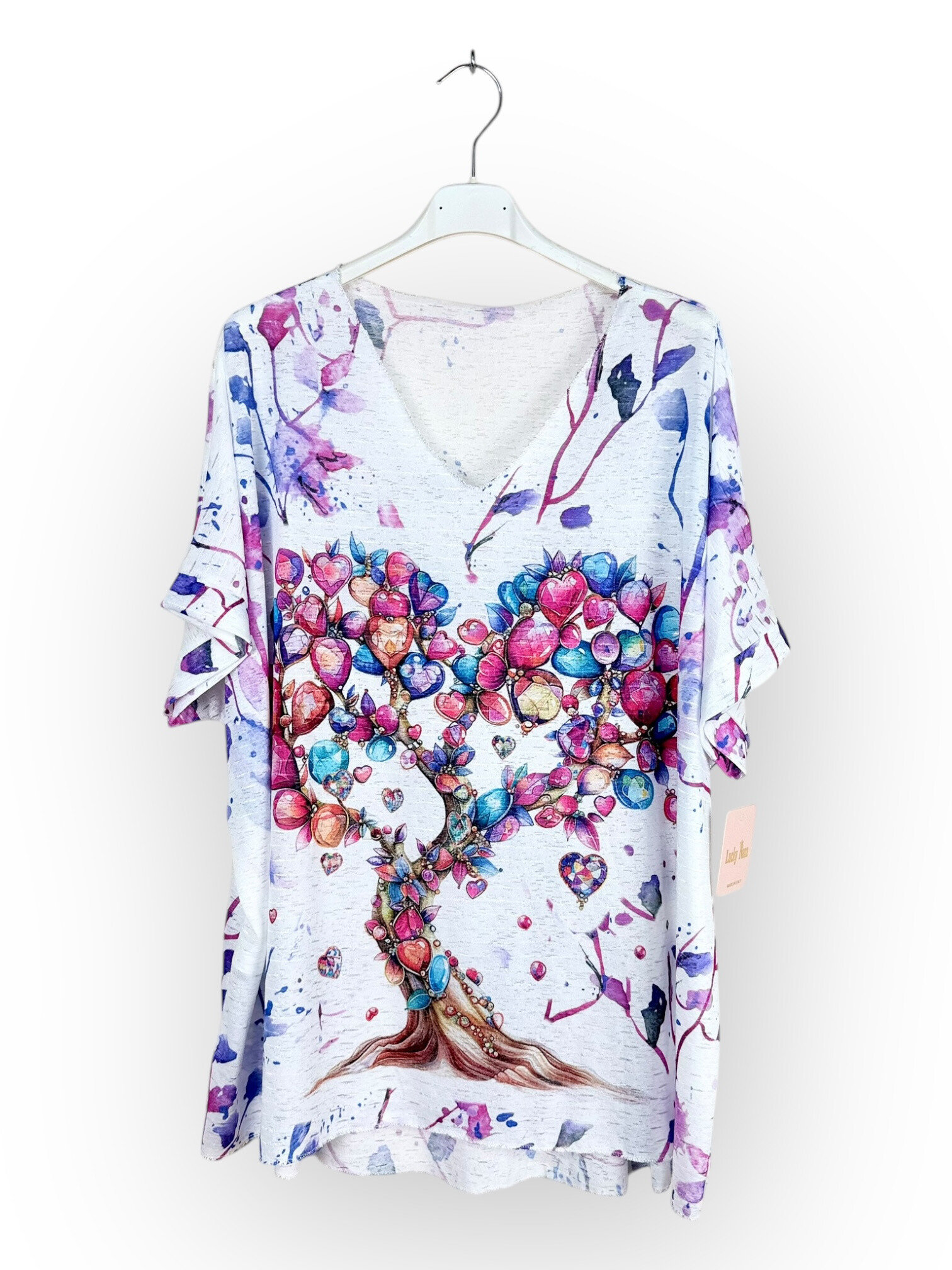 Wholesaler Lucky Nana - Light patterned top, short sleeve