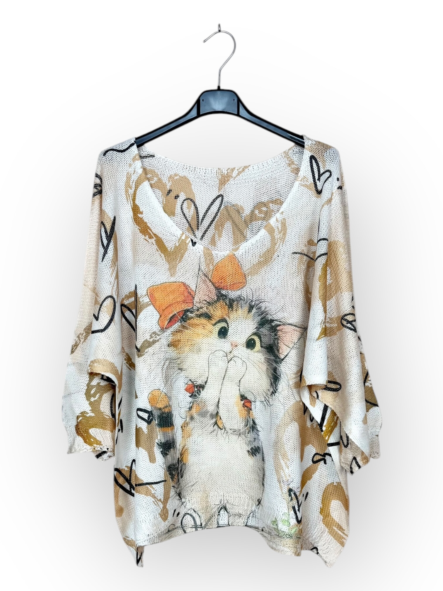 Wholesaler Lucky Nana - 3/4 sleeve patterned t-shirt