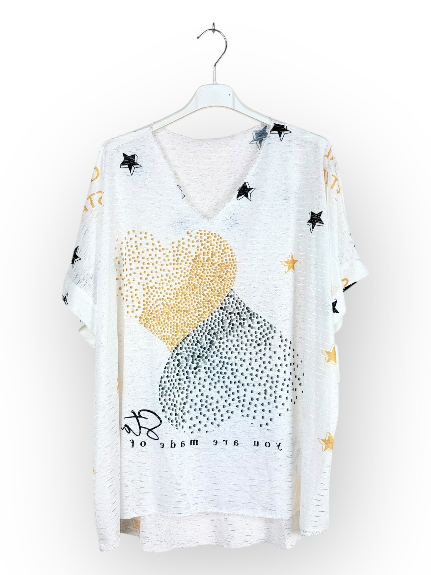 Grossiste Lucky Nana - T-shirt léger à motif, manche courte