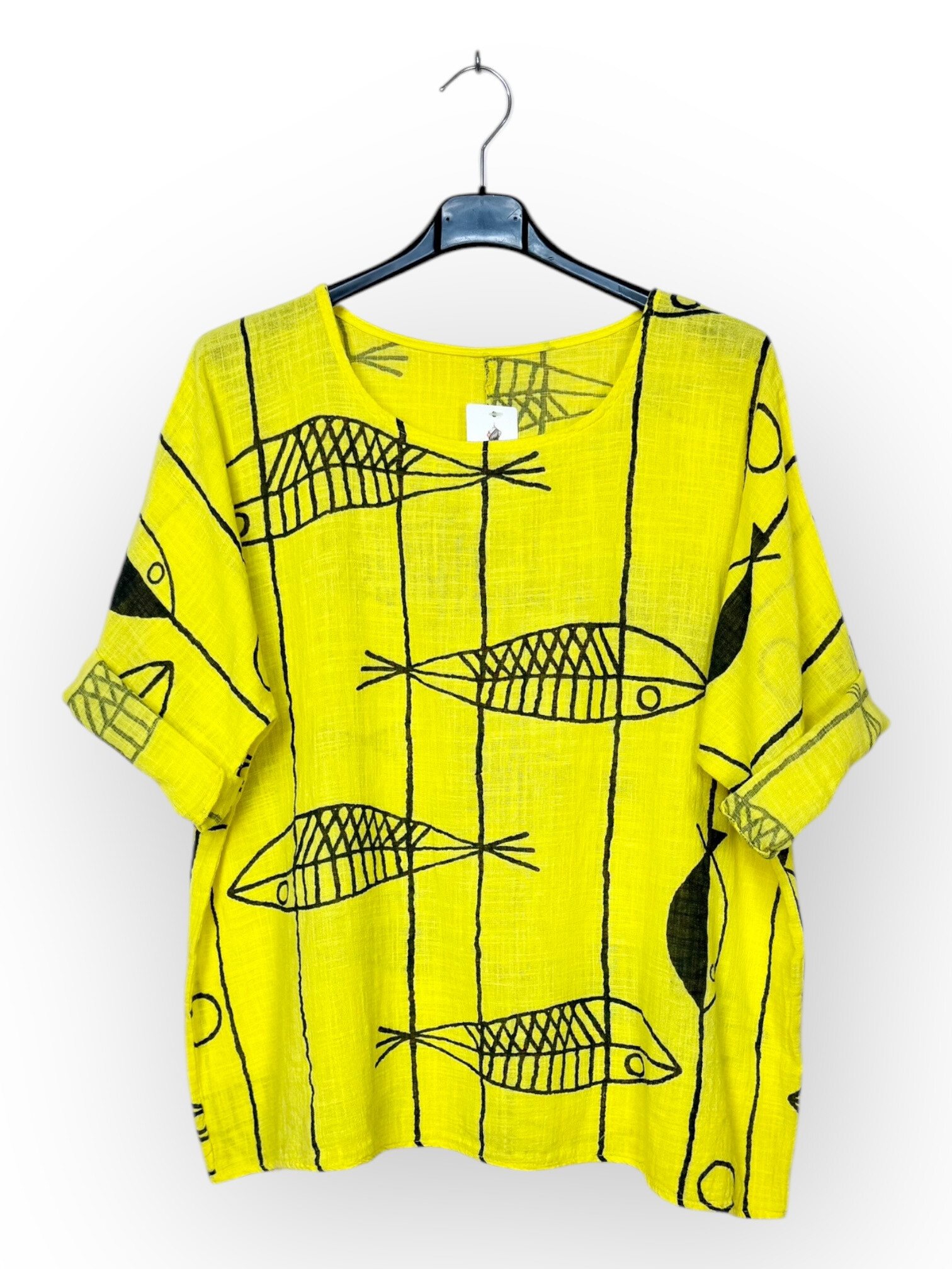 Grossista Lucky Nana - Top leggero in cotone con motivo