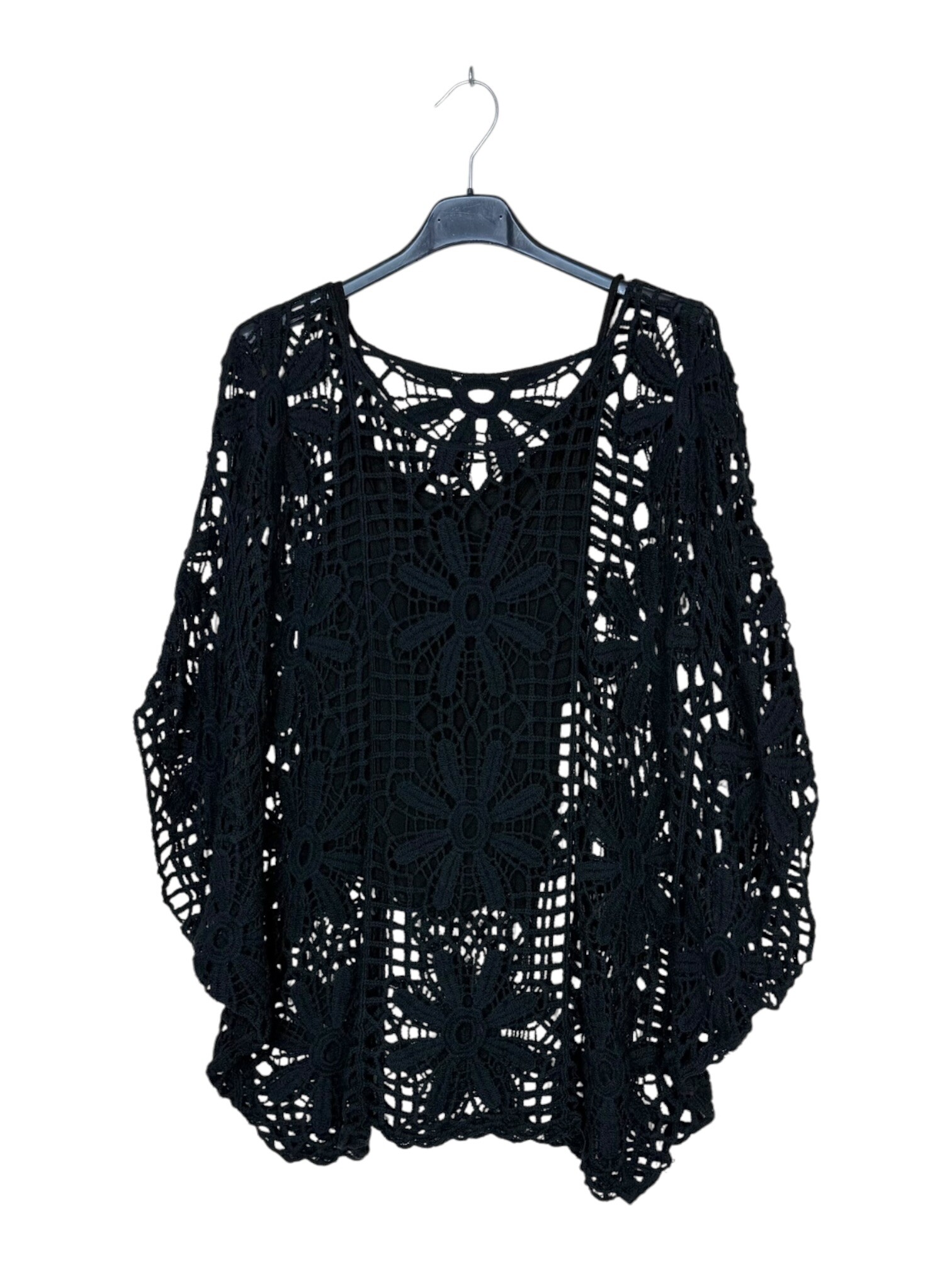 Großhändler Lucky Nana - Häkel-Top mit floralen und geometrischen Lochmustern