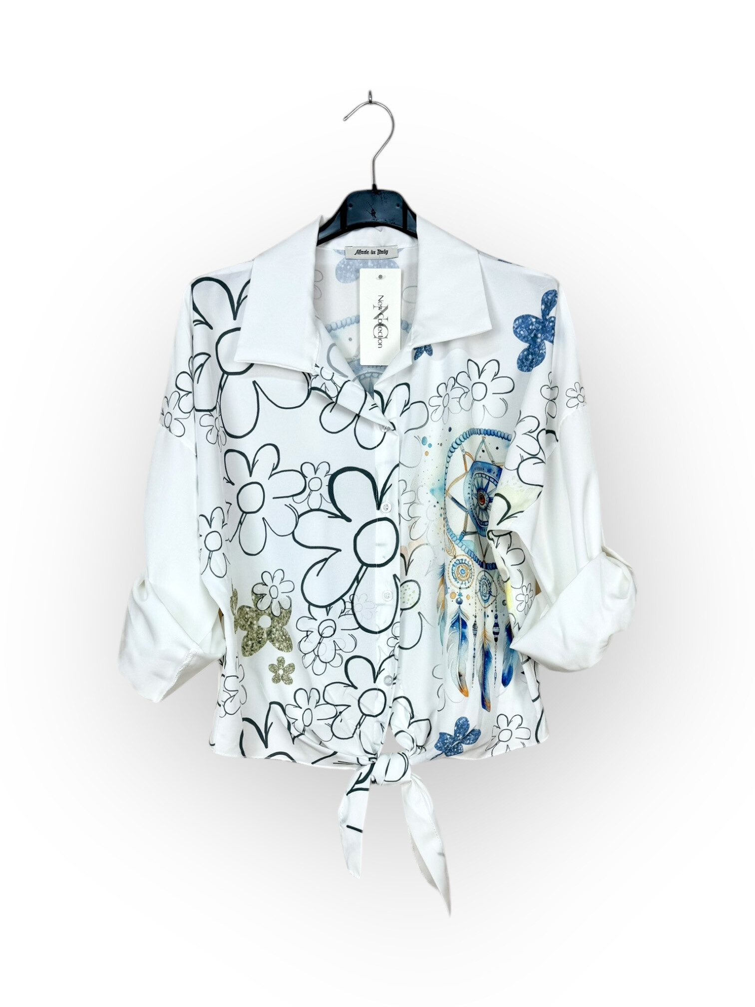 Wholesaler Lucky Nana - Printed mid-length shirt