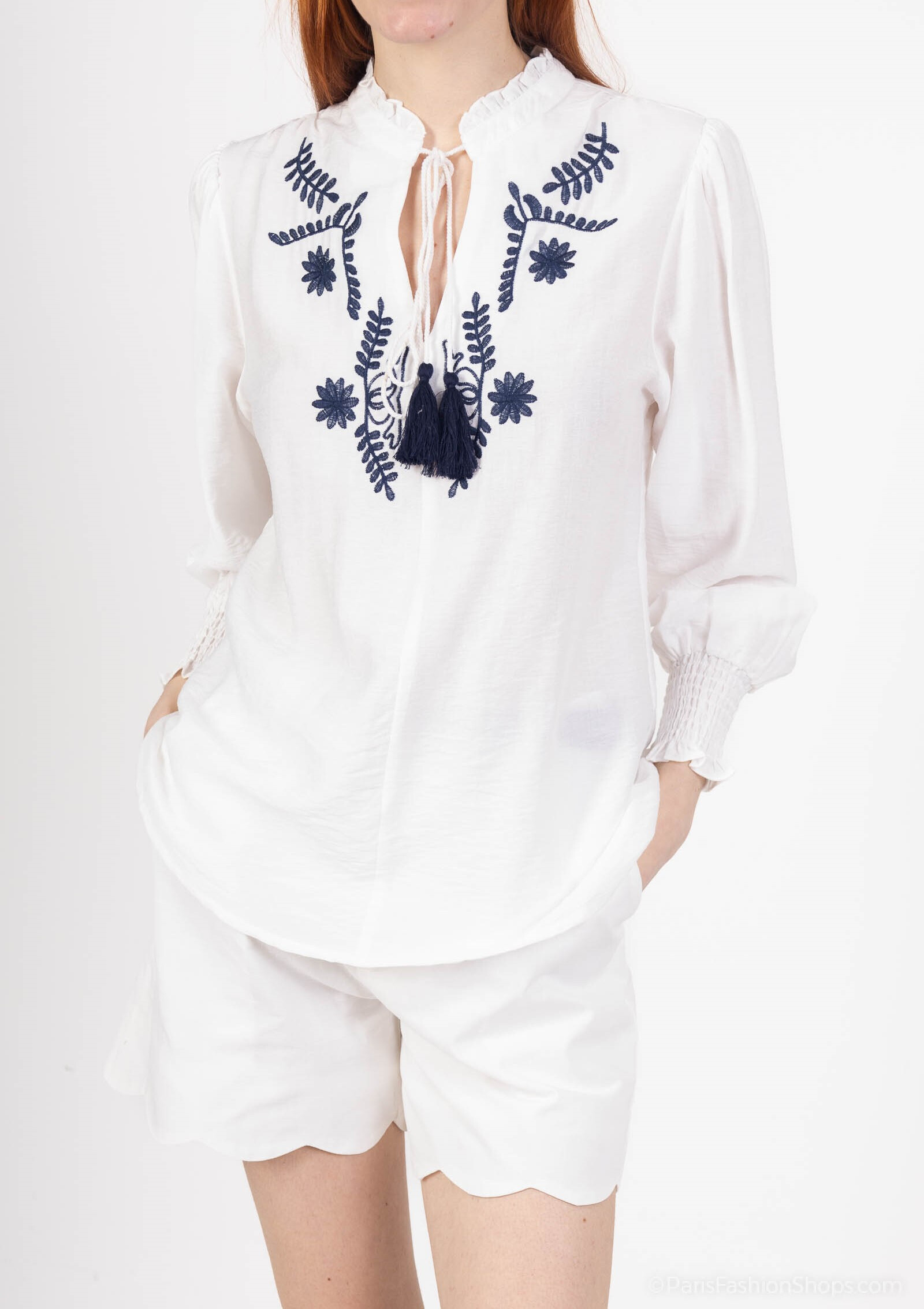 Wholesaler LUCY LUU - Embroidered blouse