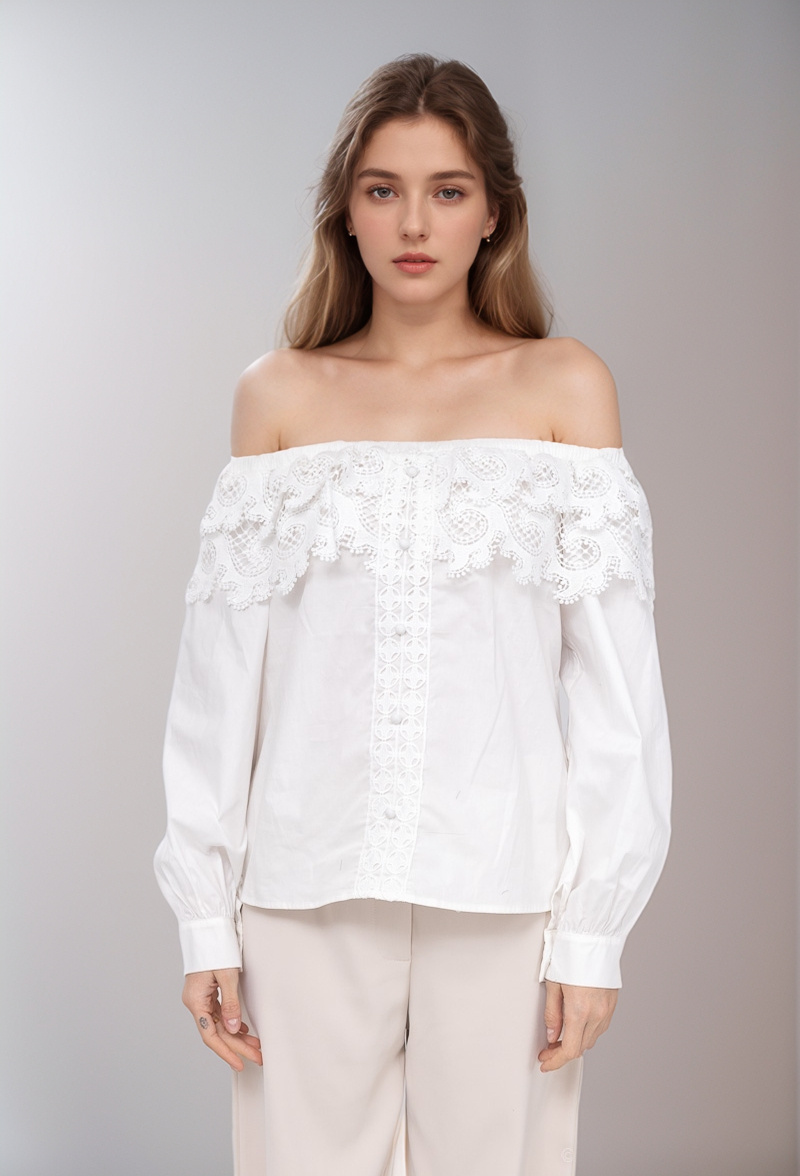 Wholesaler LUCY LUU - OFF SHOULDER SHIRT
