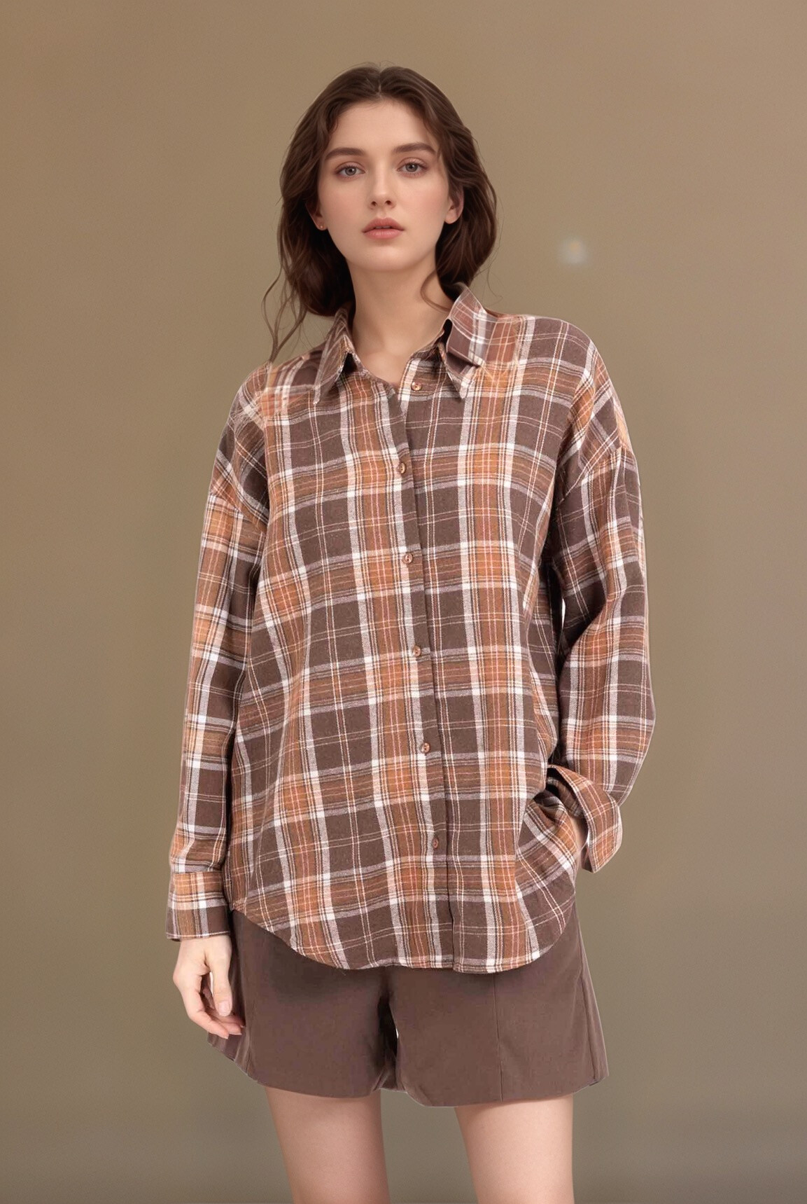 Wholesaler LUCY LUU - Oversized checked shirt