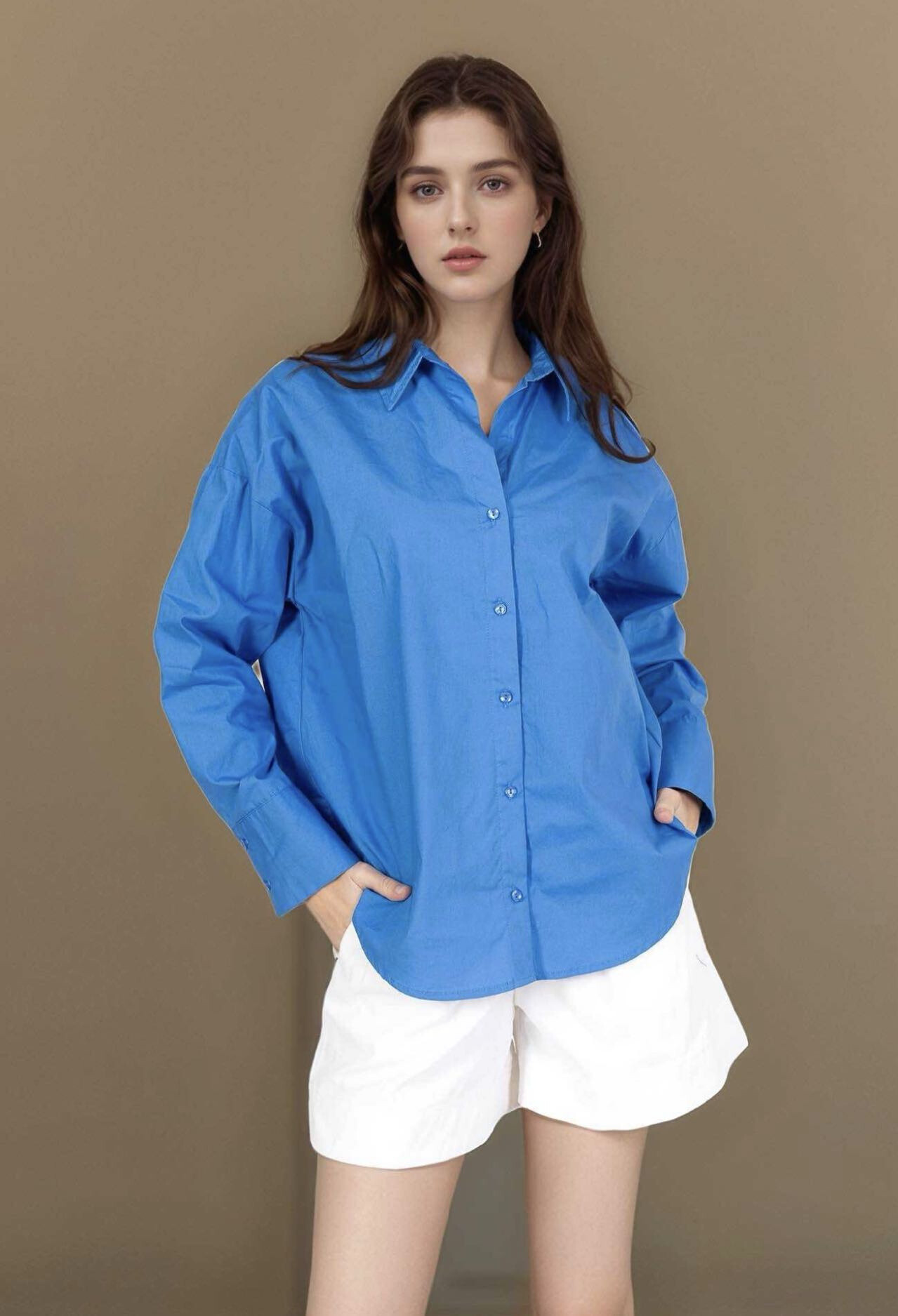 Wholesaler LUCY LUU - 100% cotton oversized shirt