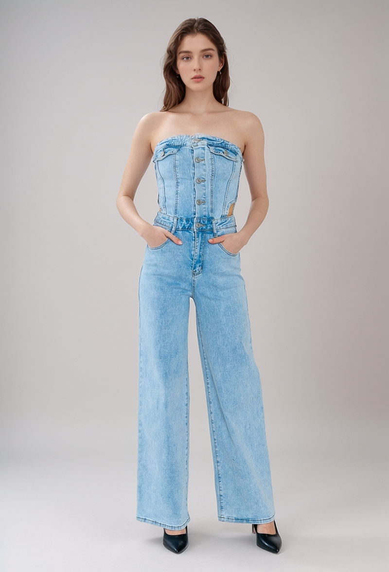 Wholesaler LUCY LUU - DENIM JUMPSUIT