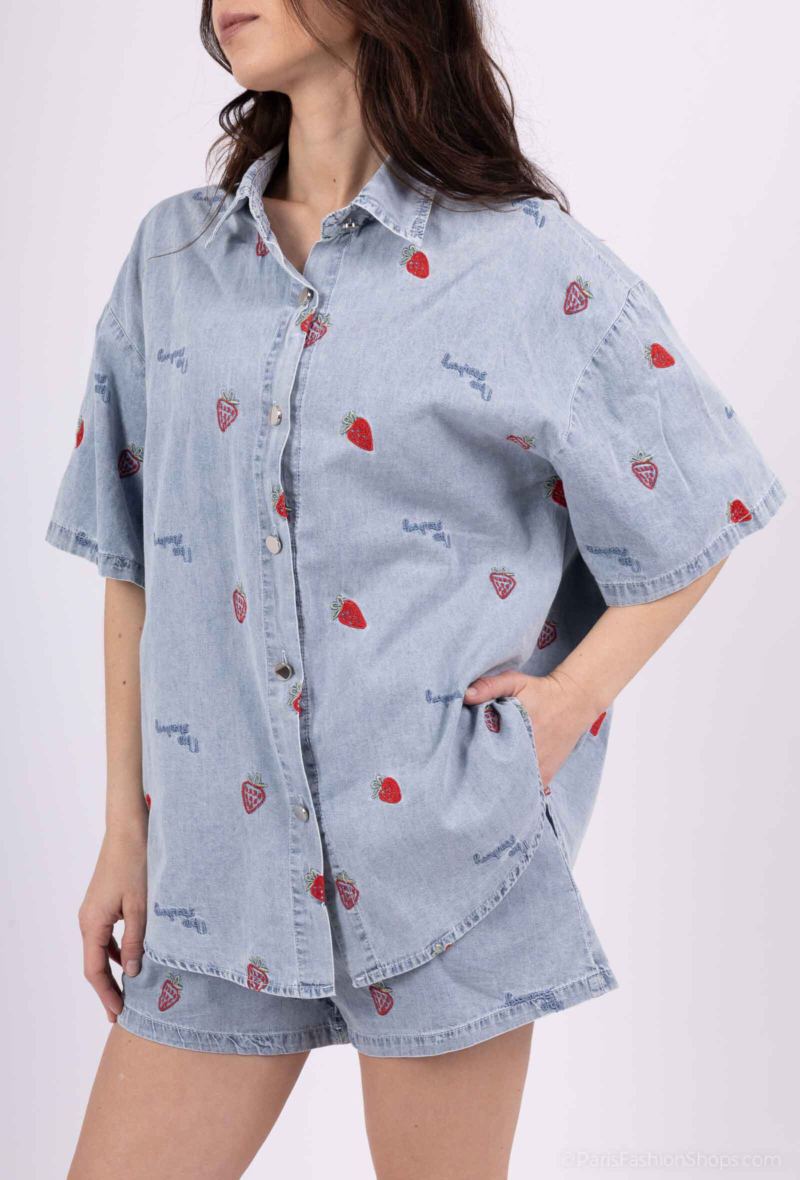 Wholesaler LUCY LUU - Embroidered denim