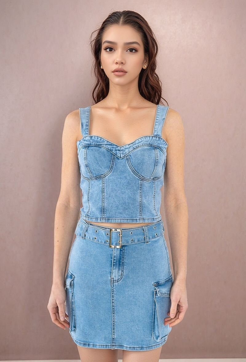 Mayorista LUCY LUU - FALDA MINI CARGO
