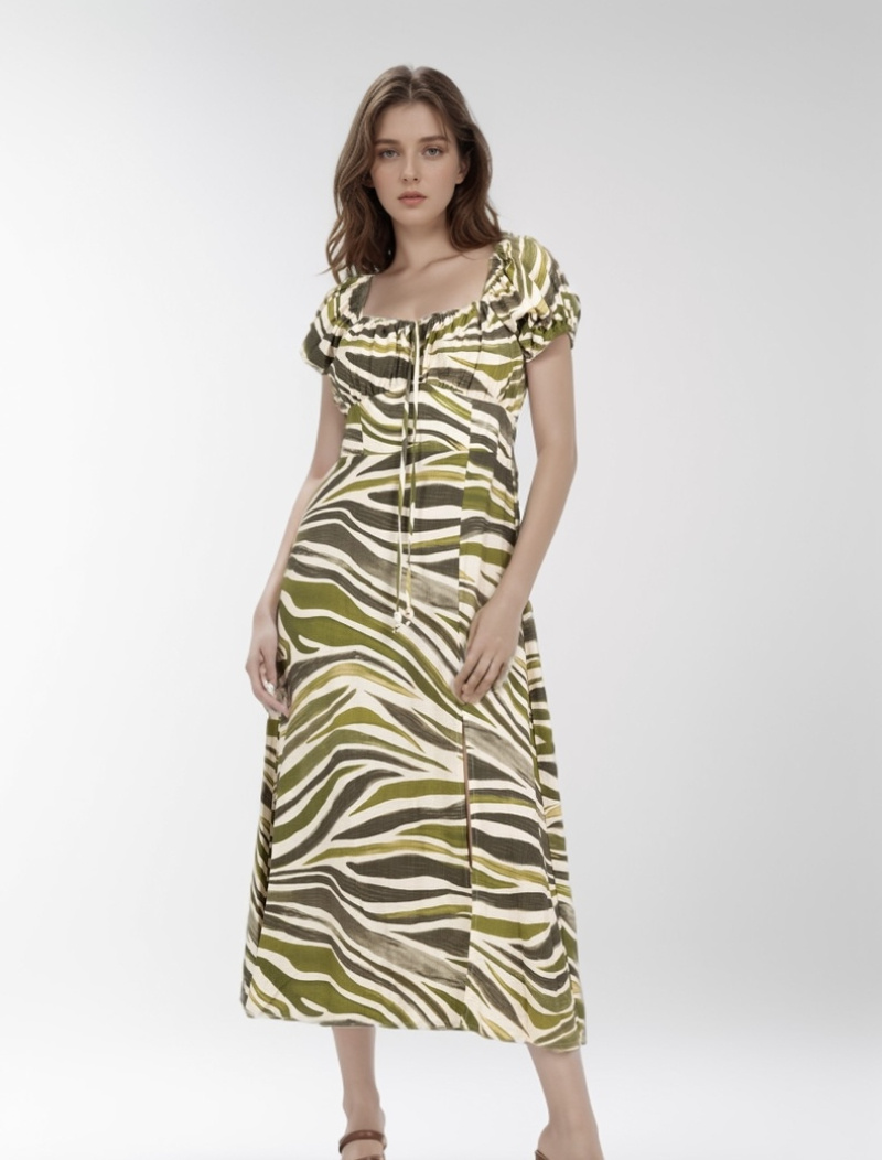Wholesaler LUCY LUU - PRINTED MIDI DRESS