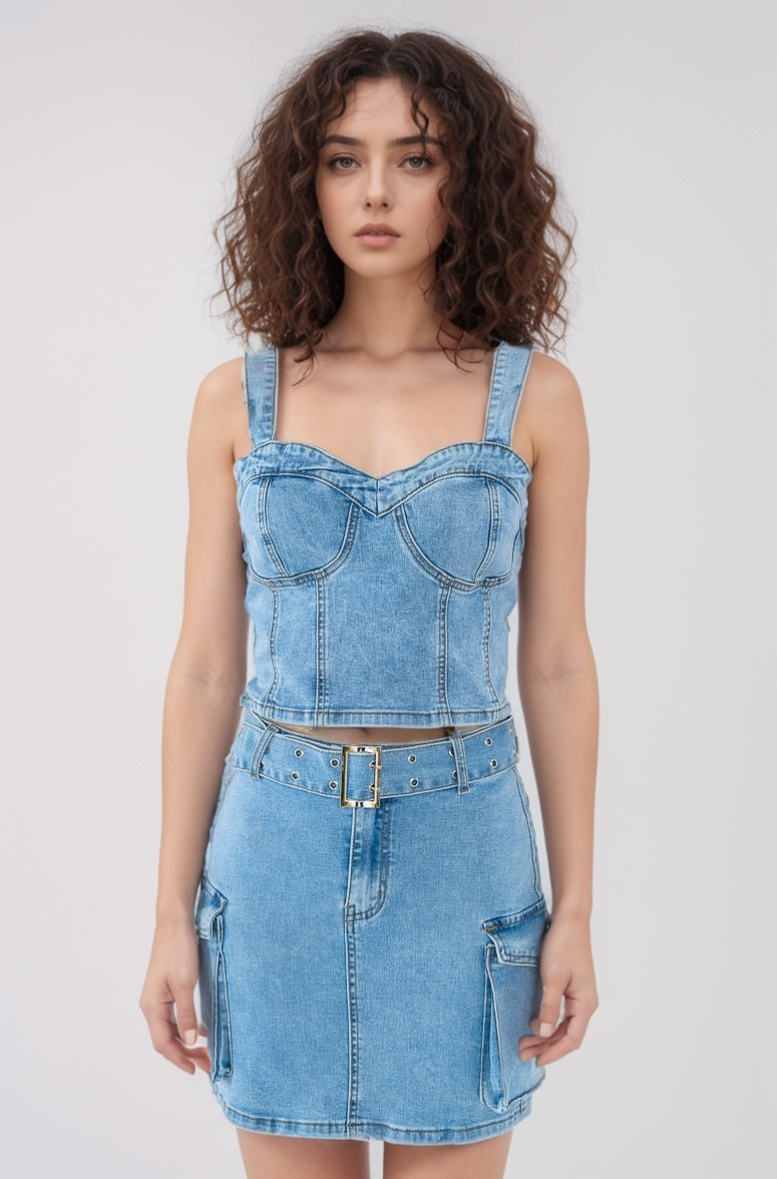 Wholesaler LUCY LUU - DENIM TOP