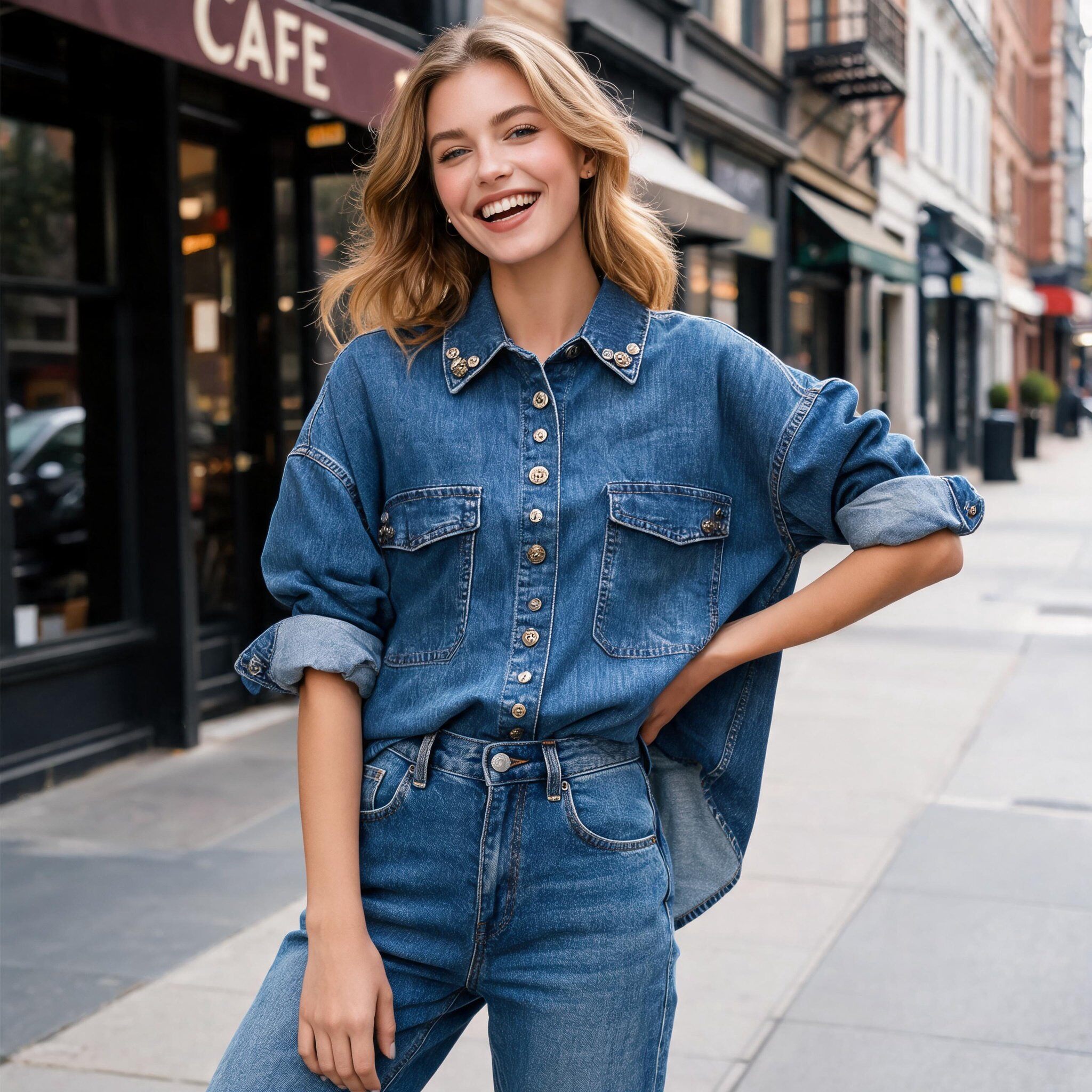 Wholesaler LUISA FASHION - Denim shirt
