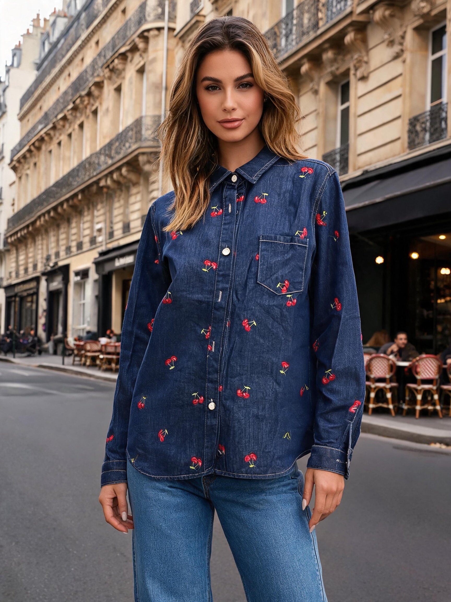 Wholesaler LUISA FASHION - DENIM SHIRT
