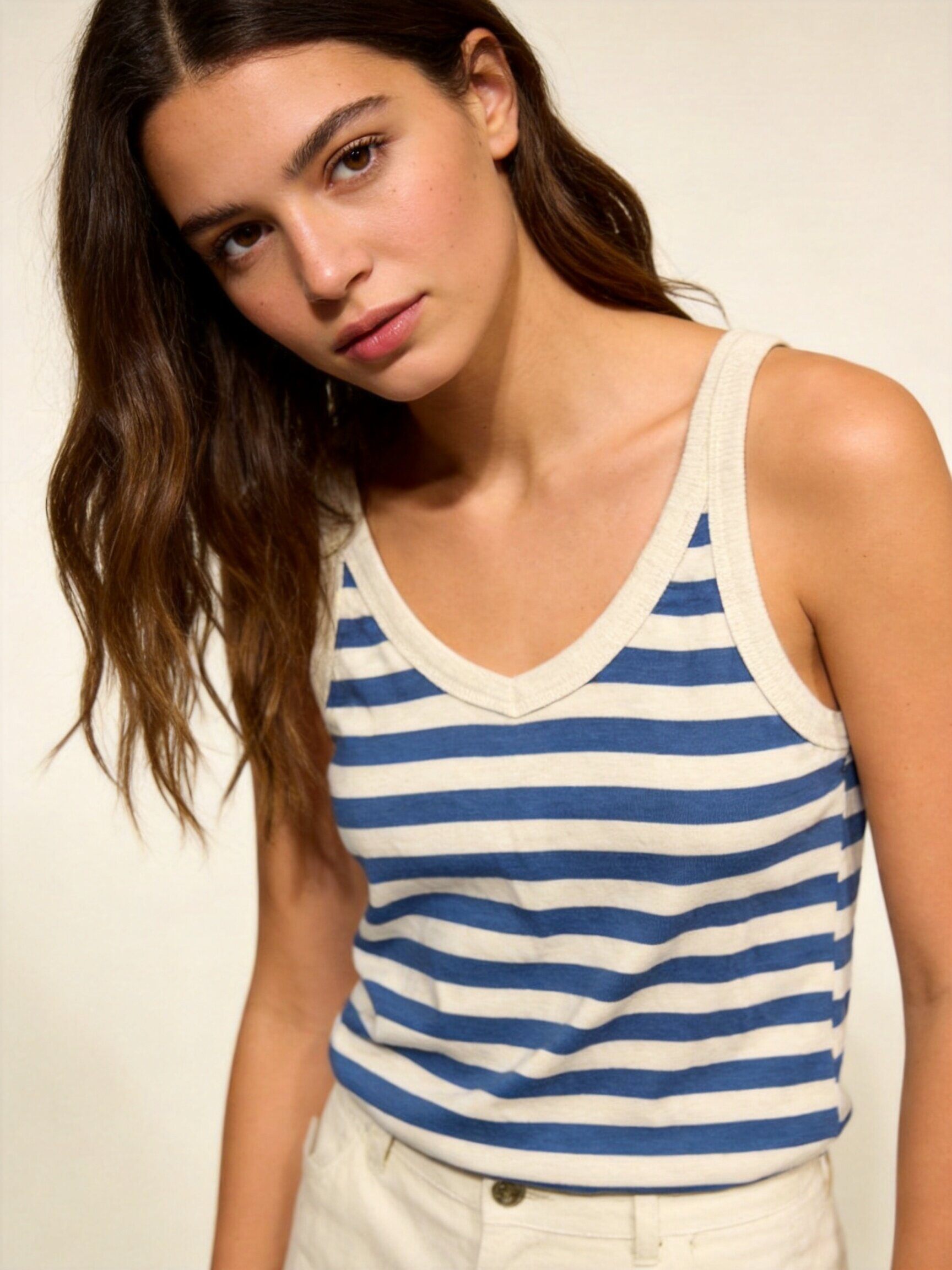 Wholesaler LUISA FASHION - Striped tank top