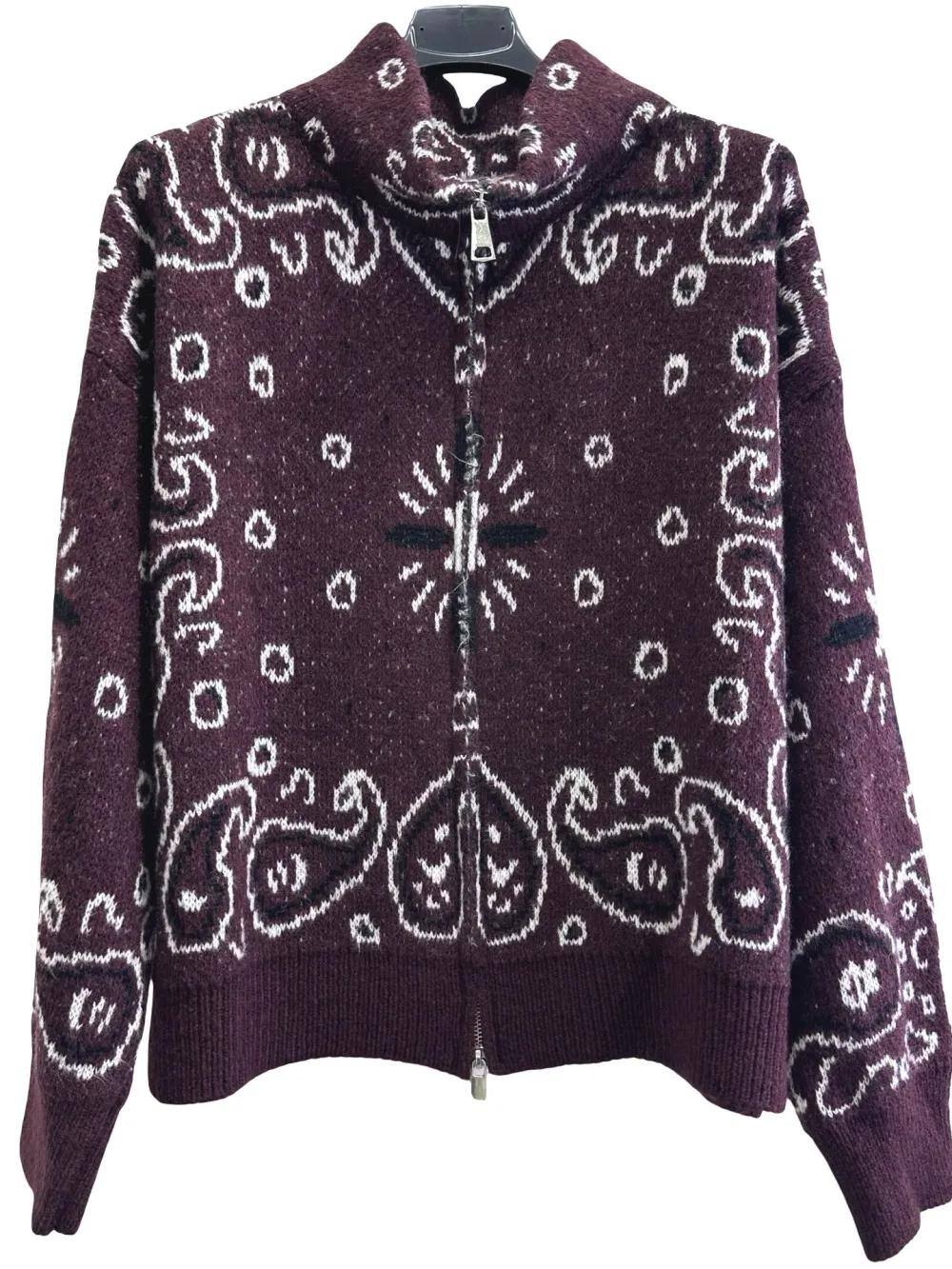 Großhändler LUISA FASHION - Cardigan mit Reißverschluss und Paisley-Muster