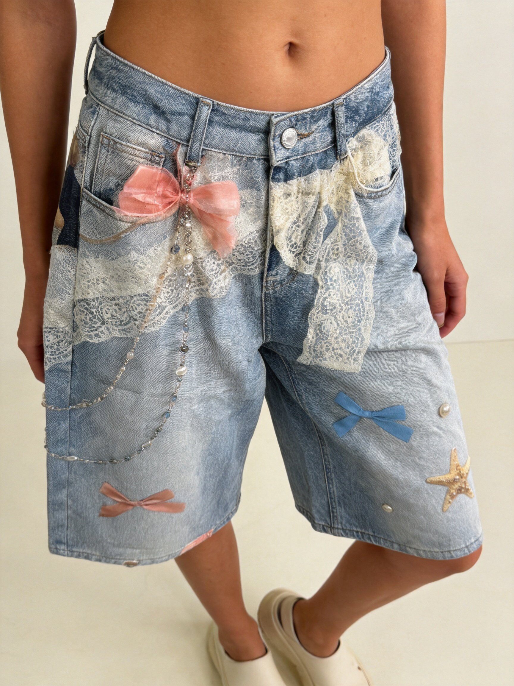 Wholesaler LUISA FASHION - Printed Bermuda shorts