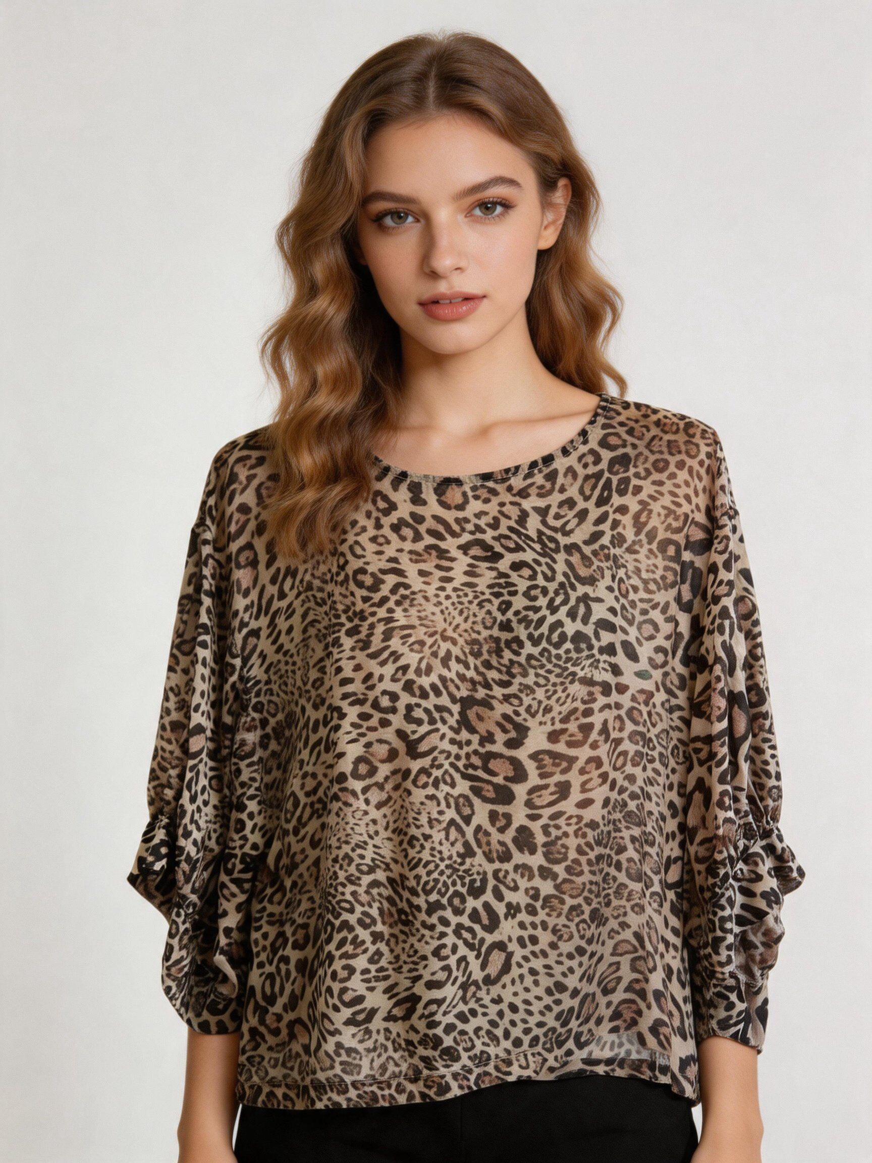 Wholesaler LUISA FASHION - Leopard print t-shirt